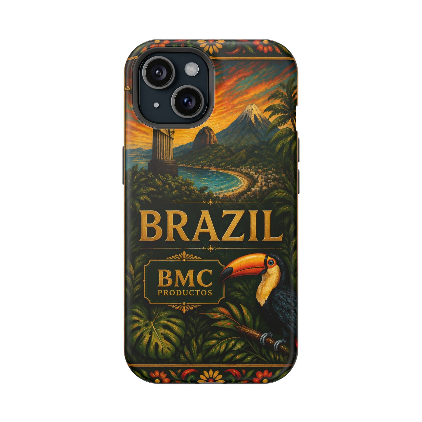 "Funda Magnética Reforzada Magnética Reforzada Brasil: Ritmo, Naturaleza y Alegría Infinita 🎶🌴🏖️"