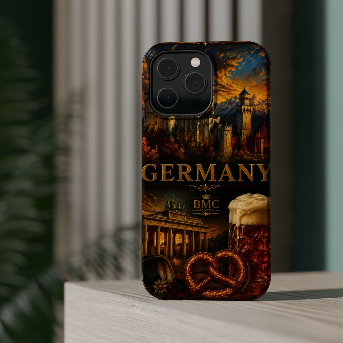 "Funda Magnética Reforzada Alemania: Fortaleza, Historia y Tradición 🎖️🏰🍺"