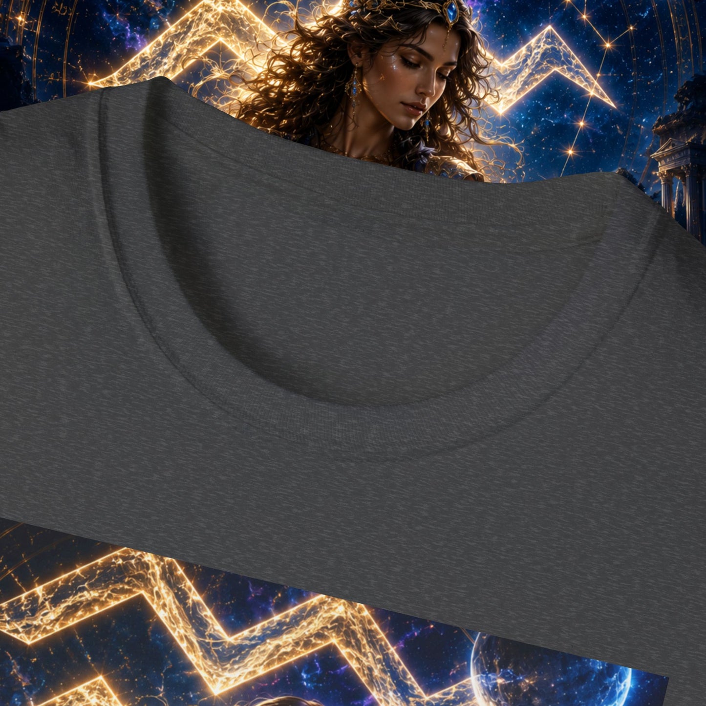 "Camiseta ♒ ACUARIO M– La Visionaria del Cielo y el Agua"
