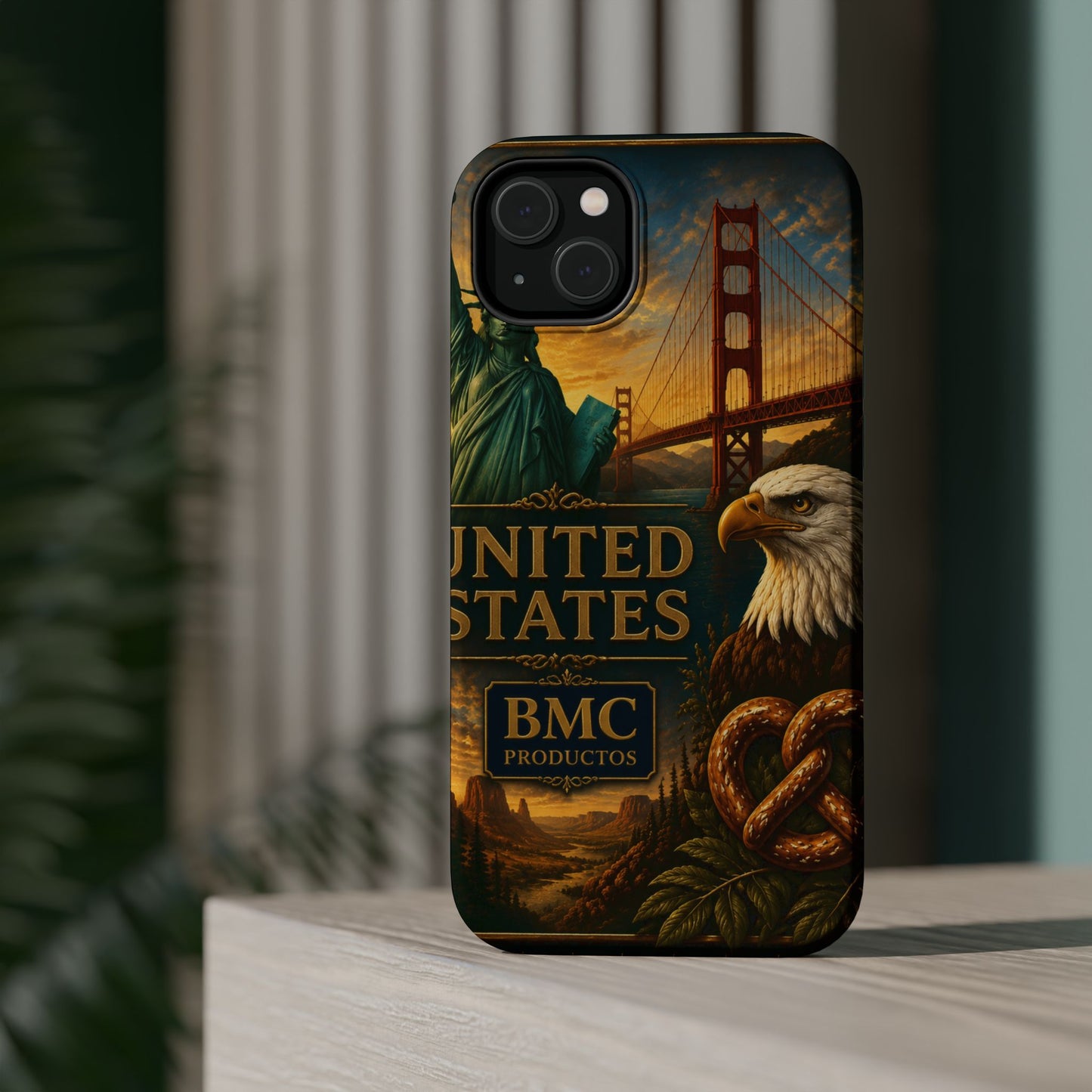 "Funda Magnética Reforzada Estados Unidos: Sueños, Libertad y Grandes Horizontes 🗽🏜️🌆"