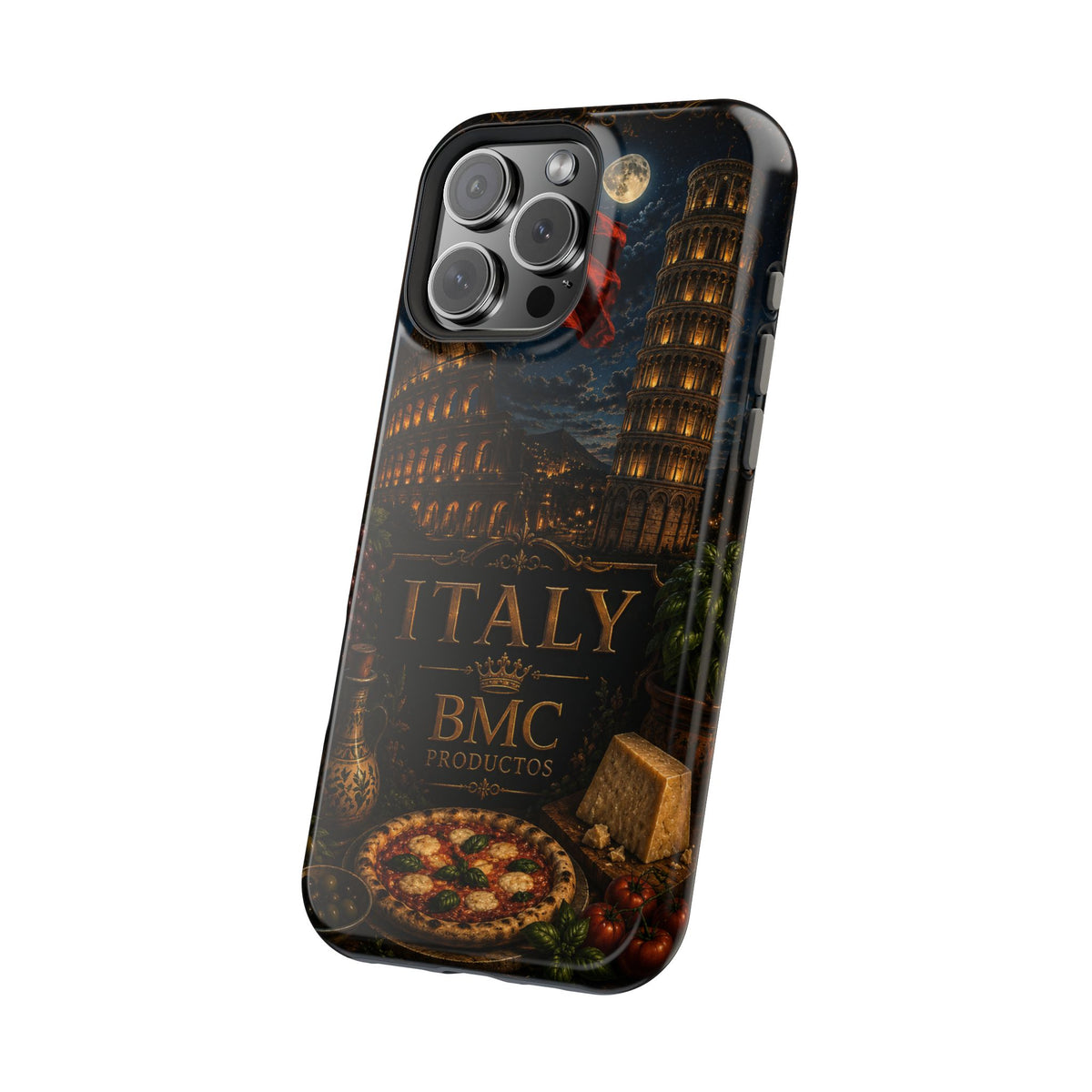 "Funda Magnética Reforzada Magnética Reforzada Italia: Arte, Pasión y Sabores Eternos 🎨🍝🏛️"