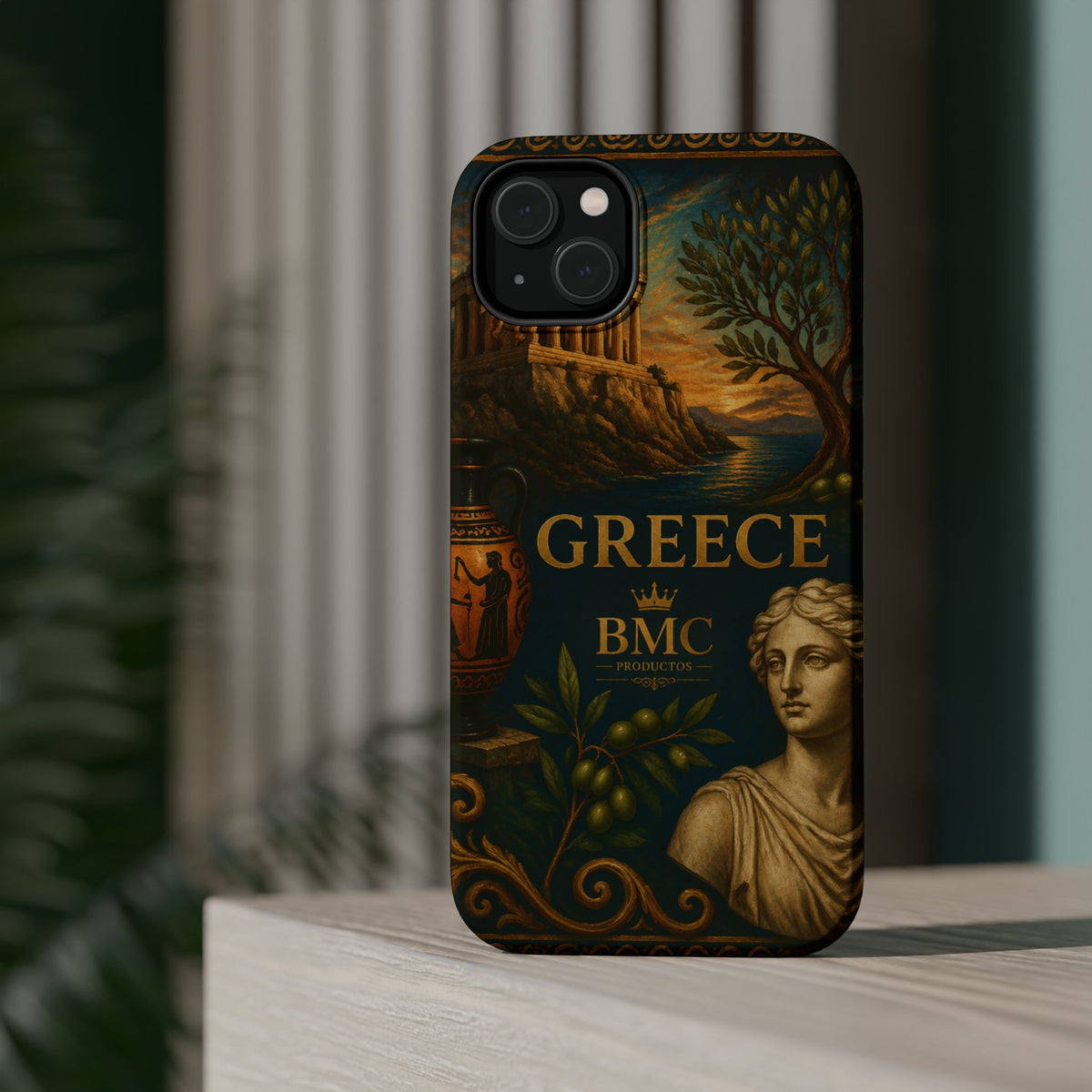 "Funda Magnética Reforzada Magnética Reforzada Grecia: Cuna de Dioses, Maravillas y Filosofía 🌊🏛️⚡"