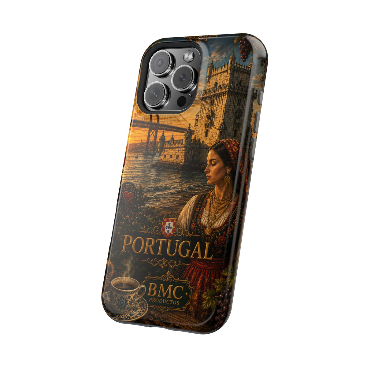 "Reinforced Magnetic Case Portugal: Atlantic Charm, Fados and Azulejos 🌊🎶🧿"