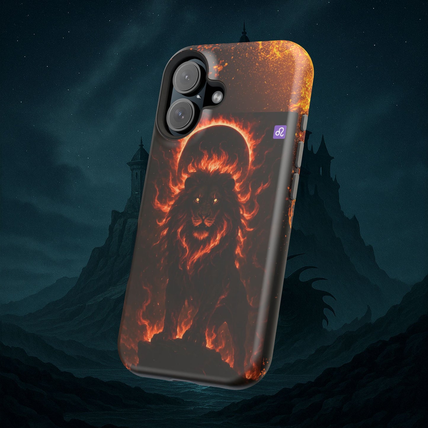 "Funda Magnética Reforzada ♌ Leo — Soberano del fuego eterno"