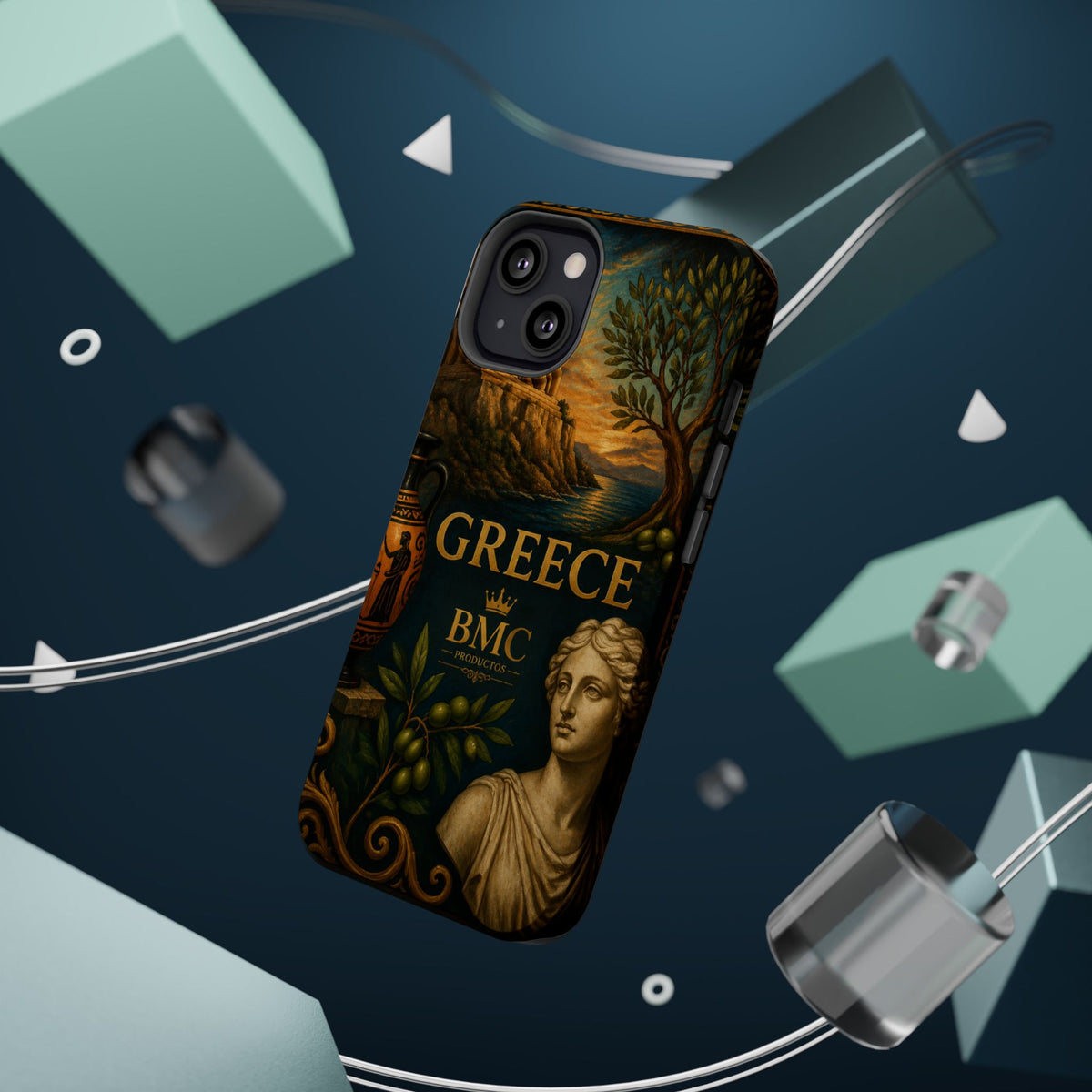"Funda Magnética Reforzada Magnética Reforzada Grecia: Cuna de Dioses, Maravillas y Filosofía 🌊🏛️⚡"