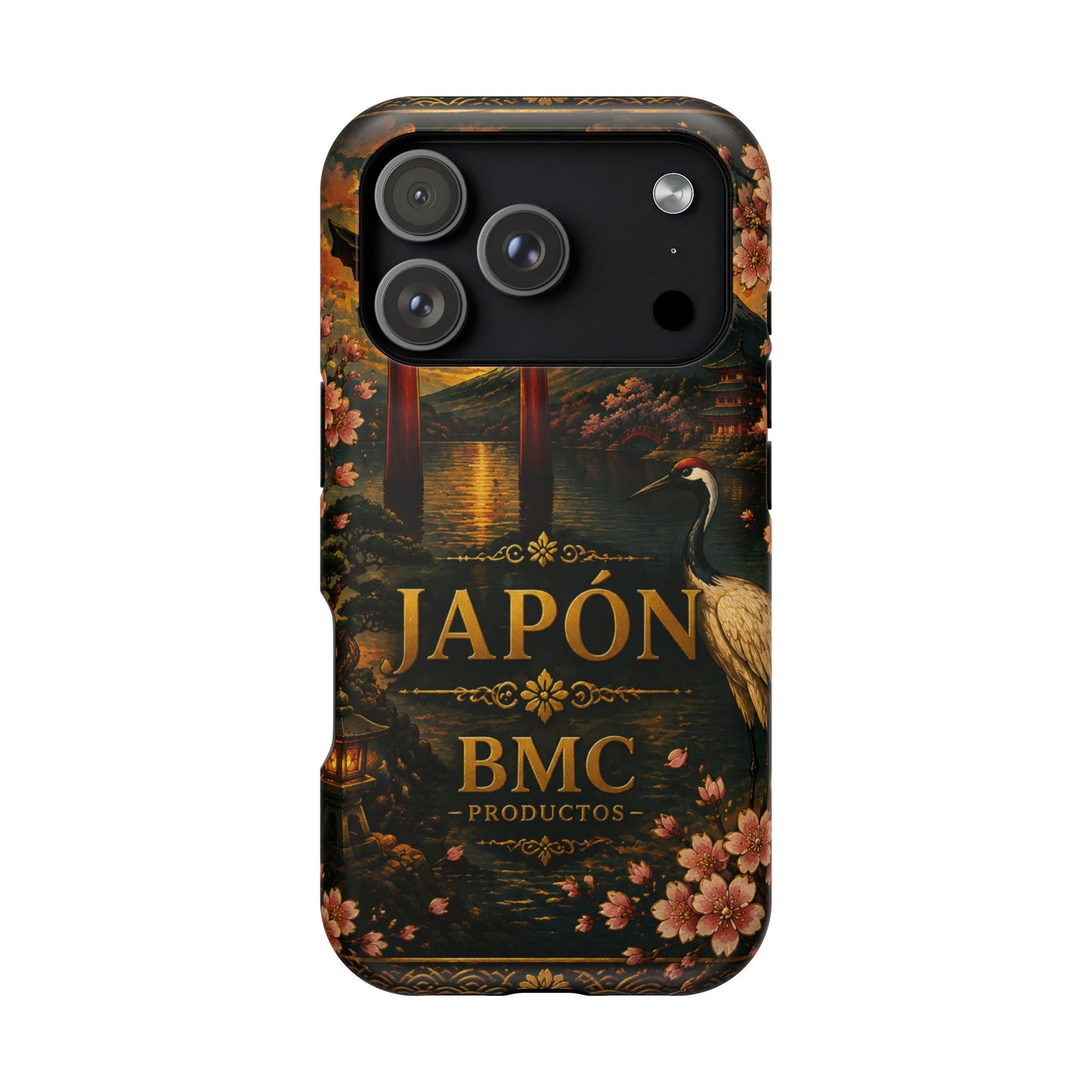"Funda Magnética Reforzada Japón: Tradición entre Cerezos y Montañas 🌸⛩️🗻"