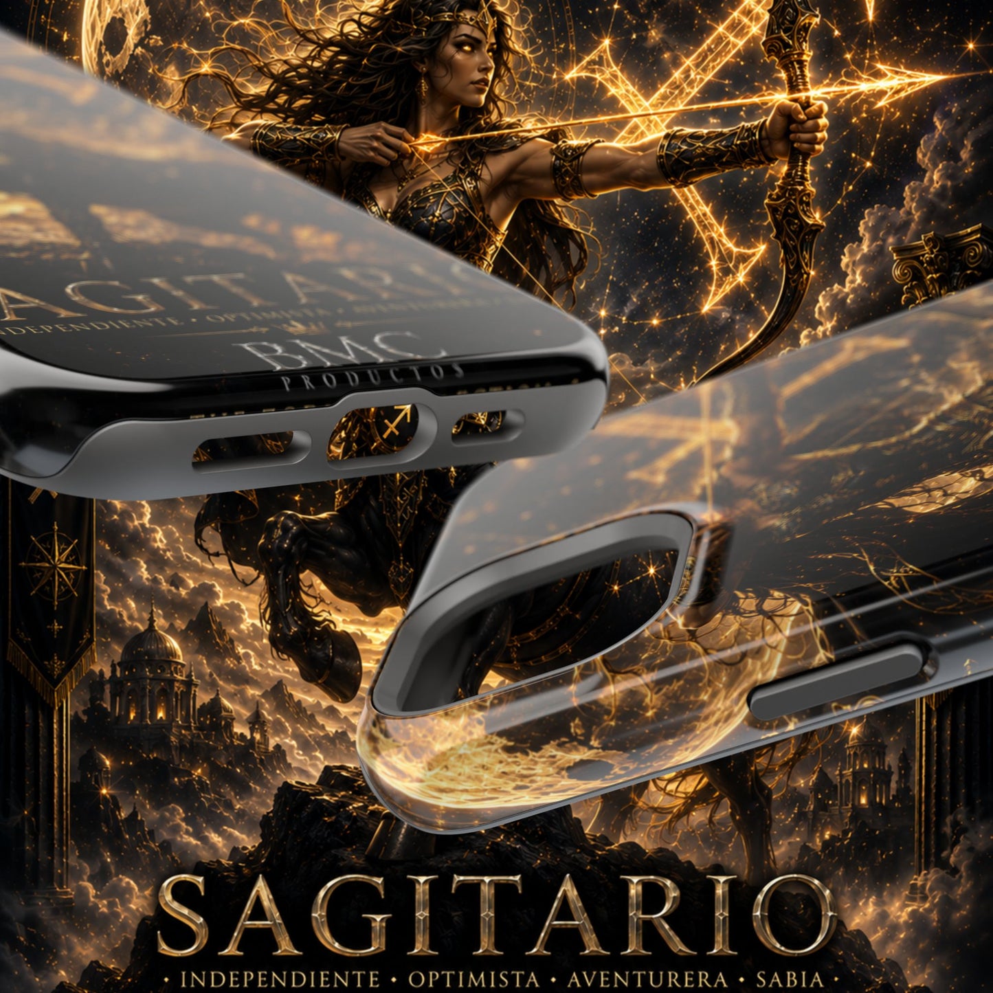 "Funda Magnética Reforzada Sagitario M– La Cazadora del Horizonte"