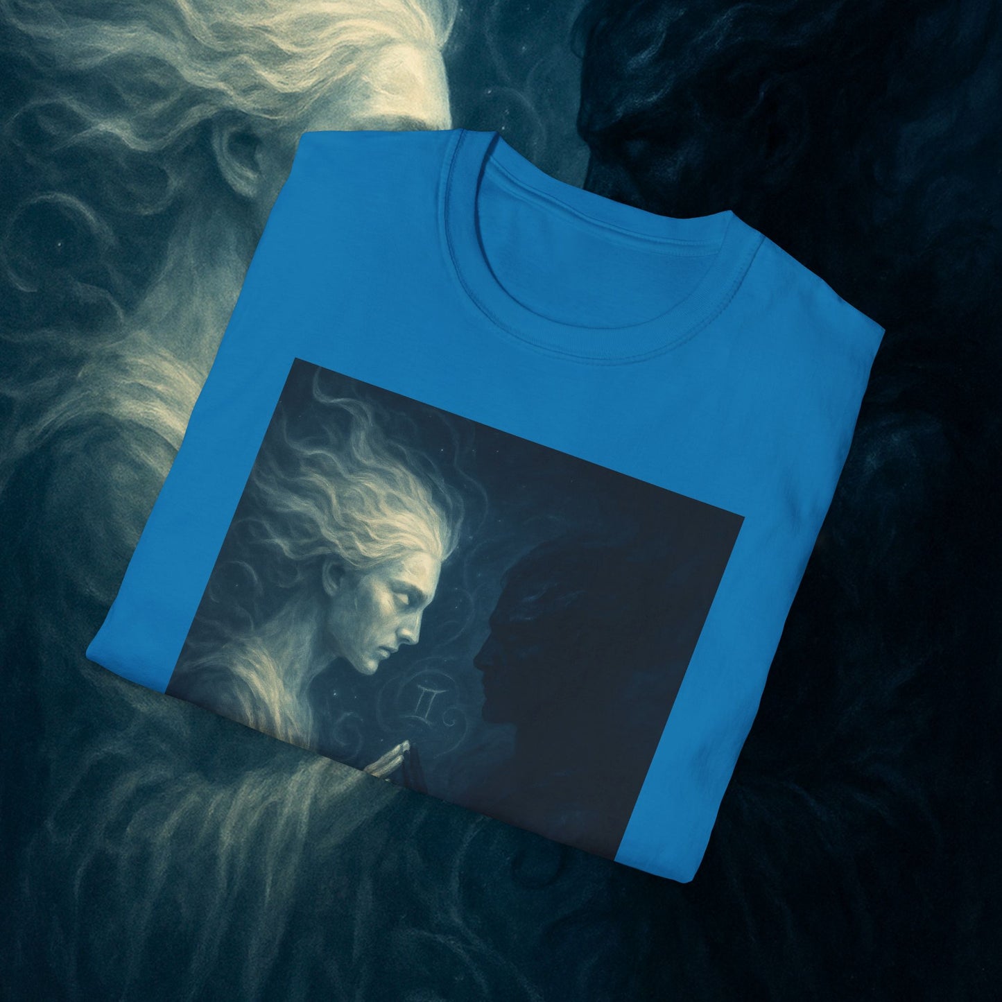 "Camiseta ♊ Géminis — Reflejo del alma dividida"