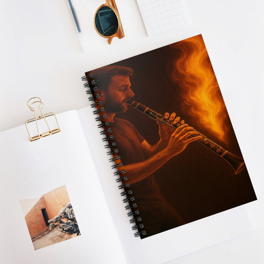 "libreta clarinete🎵🔥 El sonido del alma no grita… arde.” 🔥🎵