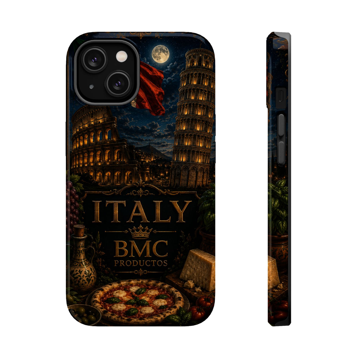 "Funda Magnética Reforzada Magnética Reforzada Italia: Arte, Pasión y Sabores Eternos 🎨🍝🏛️"
