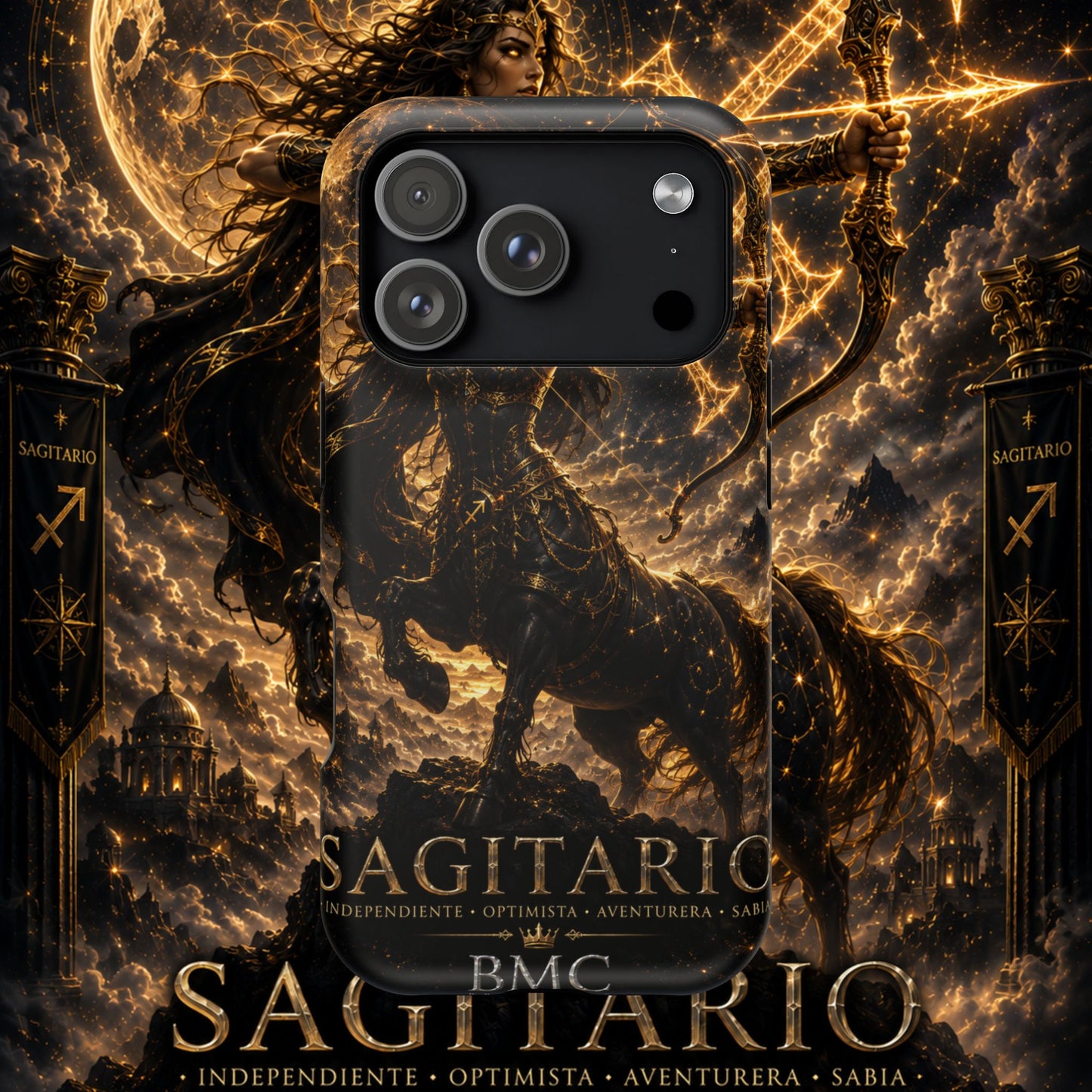 "Funda Magnética Reforzada Sagitario M– La Cazadora del Horizonte"