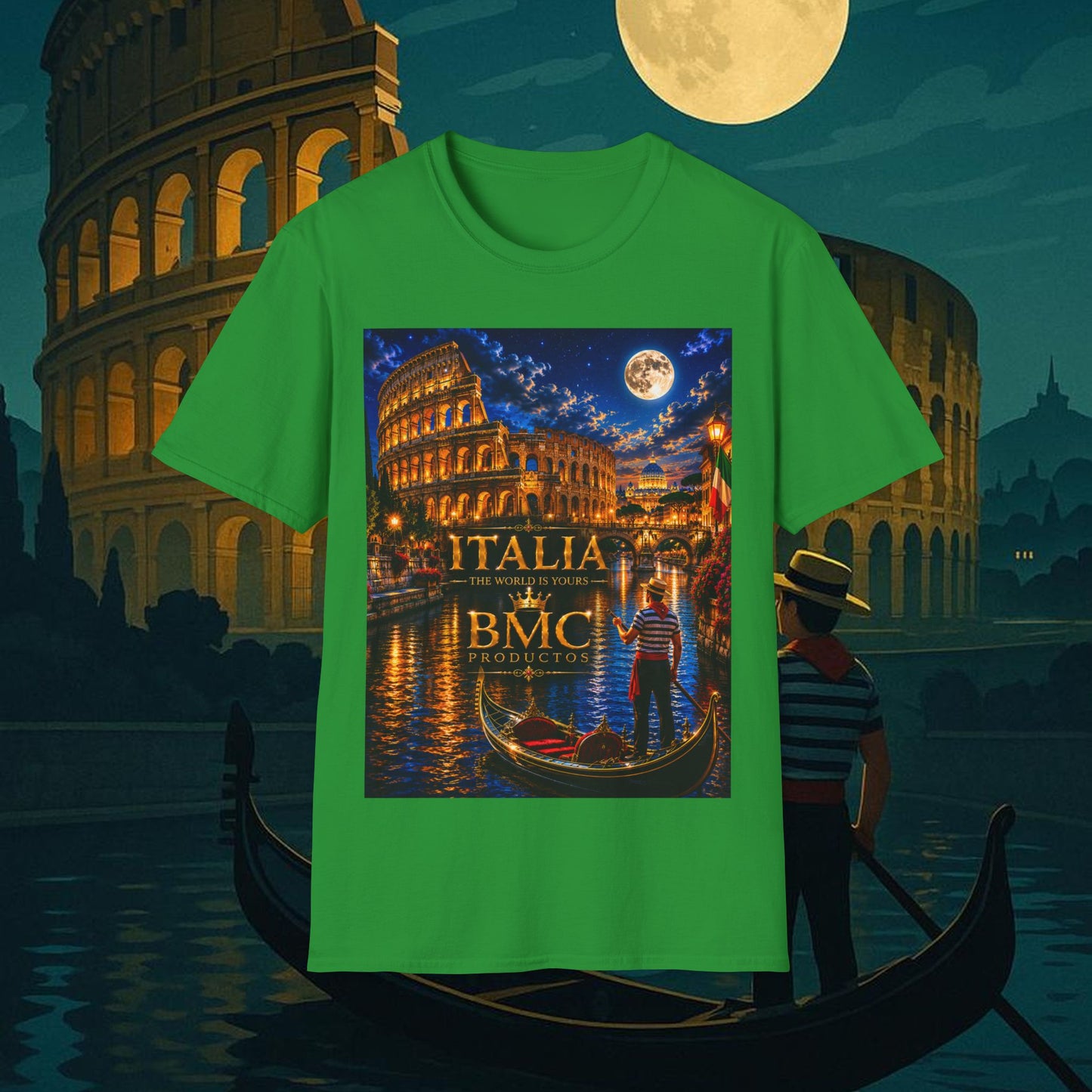 "Camiseta  Italia: Arte, Pasión y Sabores Eternos 🎨🍝🏛️"