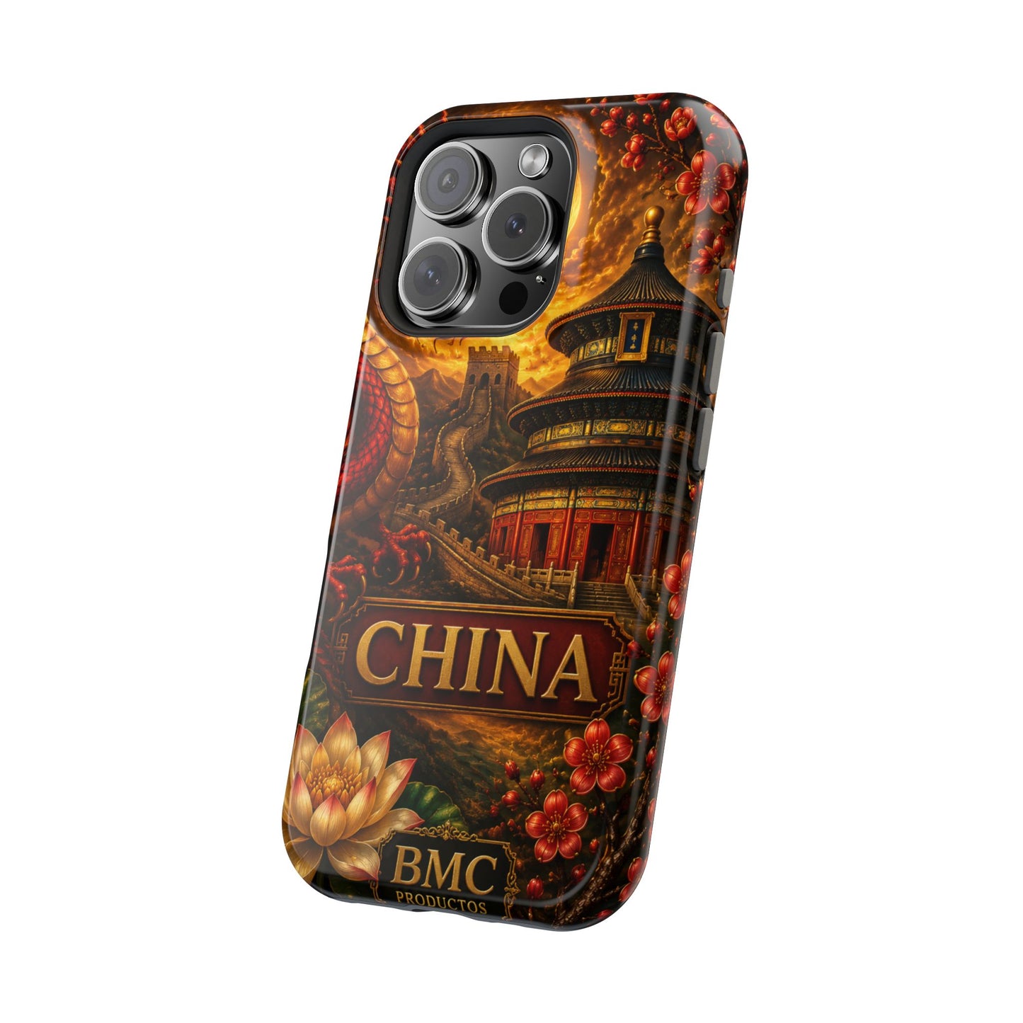 "Funda Magnética Reforzada Magnética Reforzada China – Dragones, murallas y leyendas eternas"