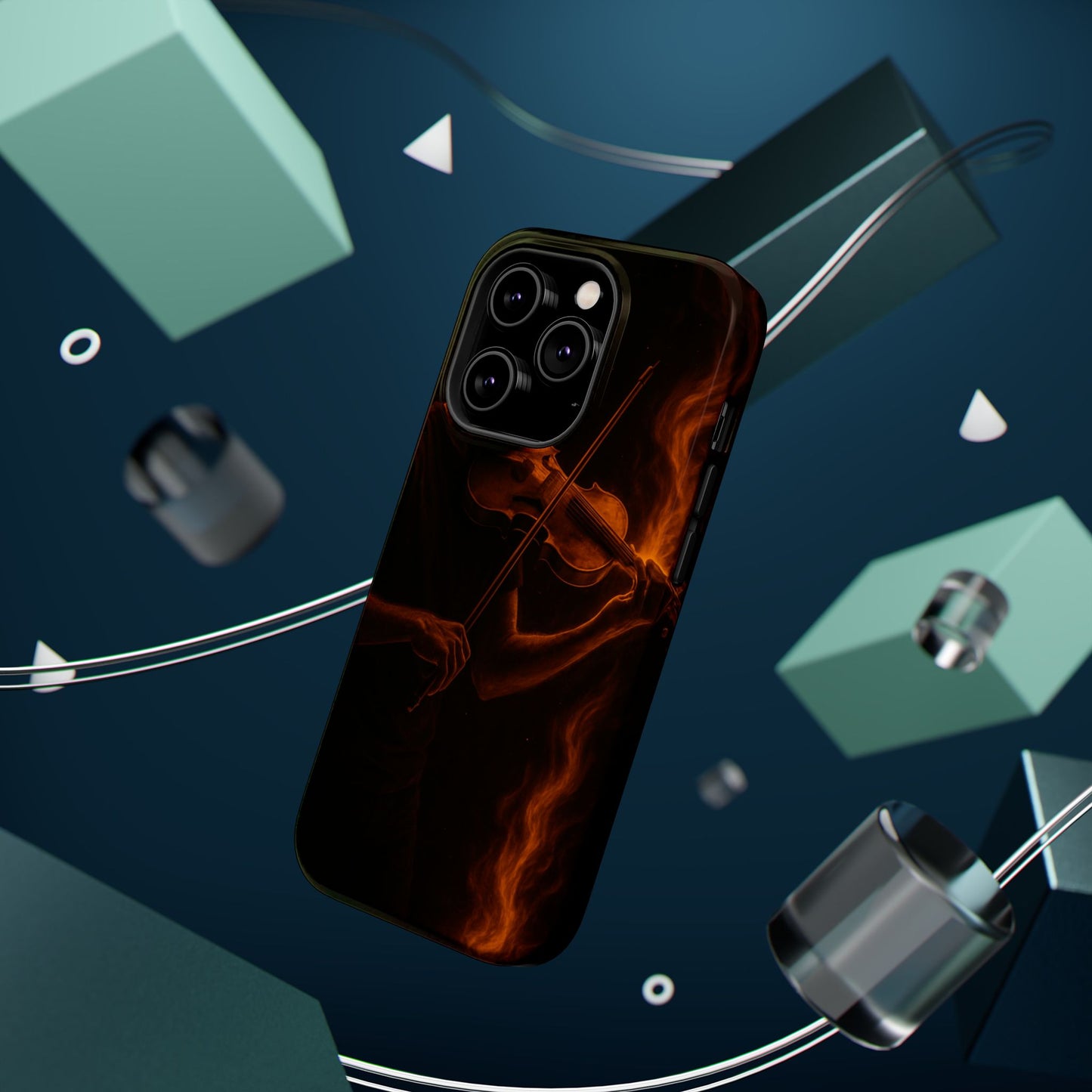 "Funda Magnética Reforzada Magnética Reforzada violin 🎻🔥 “Toca con el alma. Quema con cada nota.” 🔥🎻