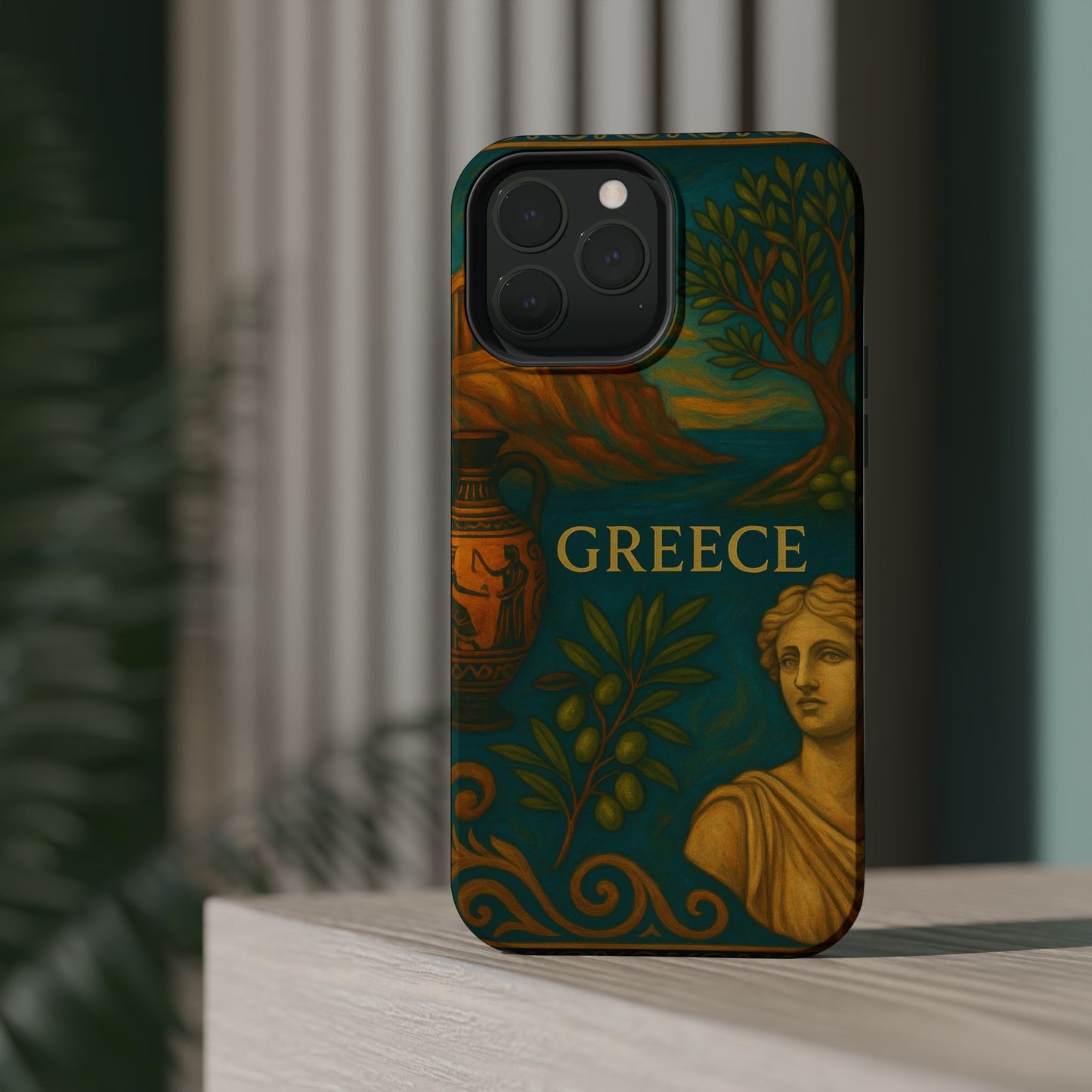"Funda Magnética Reforzada Magnética Reforzada Grecia: Cuna de Dioses, Maravillas y Filosofía 🌊🏛️⚡"