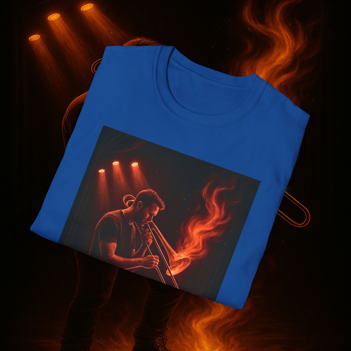 "Camiseta Trombón 🎷🔥No todos los fuegos hacen ruido… algunos tocan el alma.” 🔥🎷