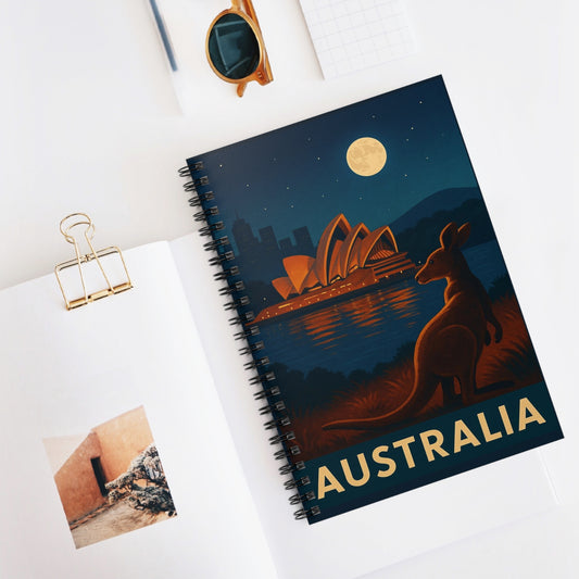 "libreta Australia 🌞 – Tierra de maravillas naturales y espíritu libre"