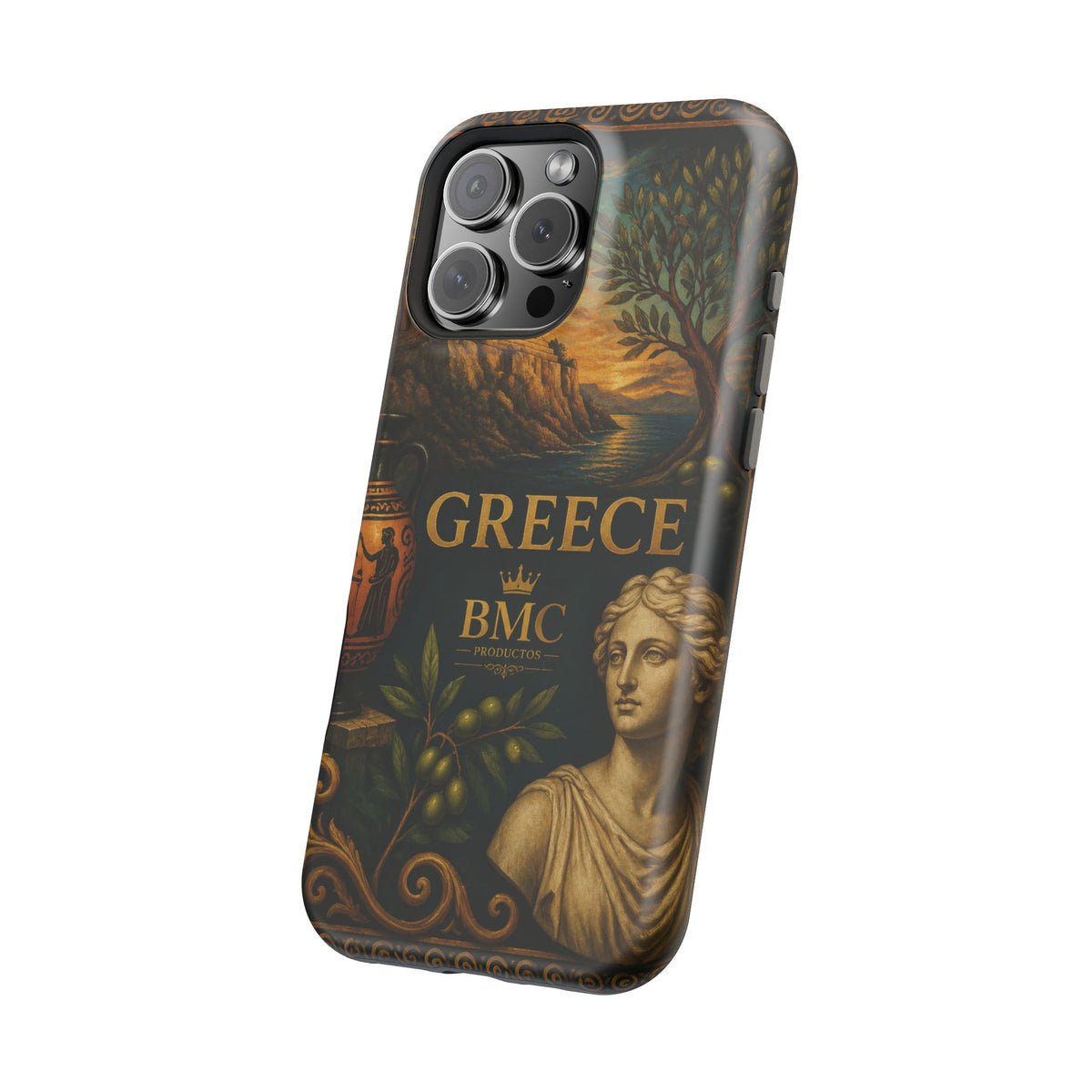 "Funda Magnética Reforzada Magnética Reforzada Grecia: Cuna de Dioses, Maravillas y Filosofía 🌊🏛️⚡"