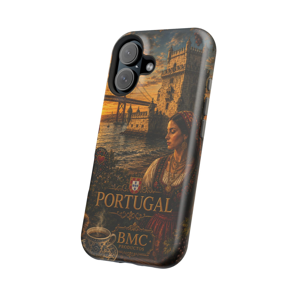 "Reinforced Magnetic Case Portugal: Atlantic Charm, Fados and Azulejos 🌊🎶🧿"