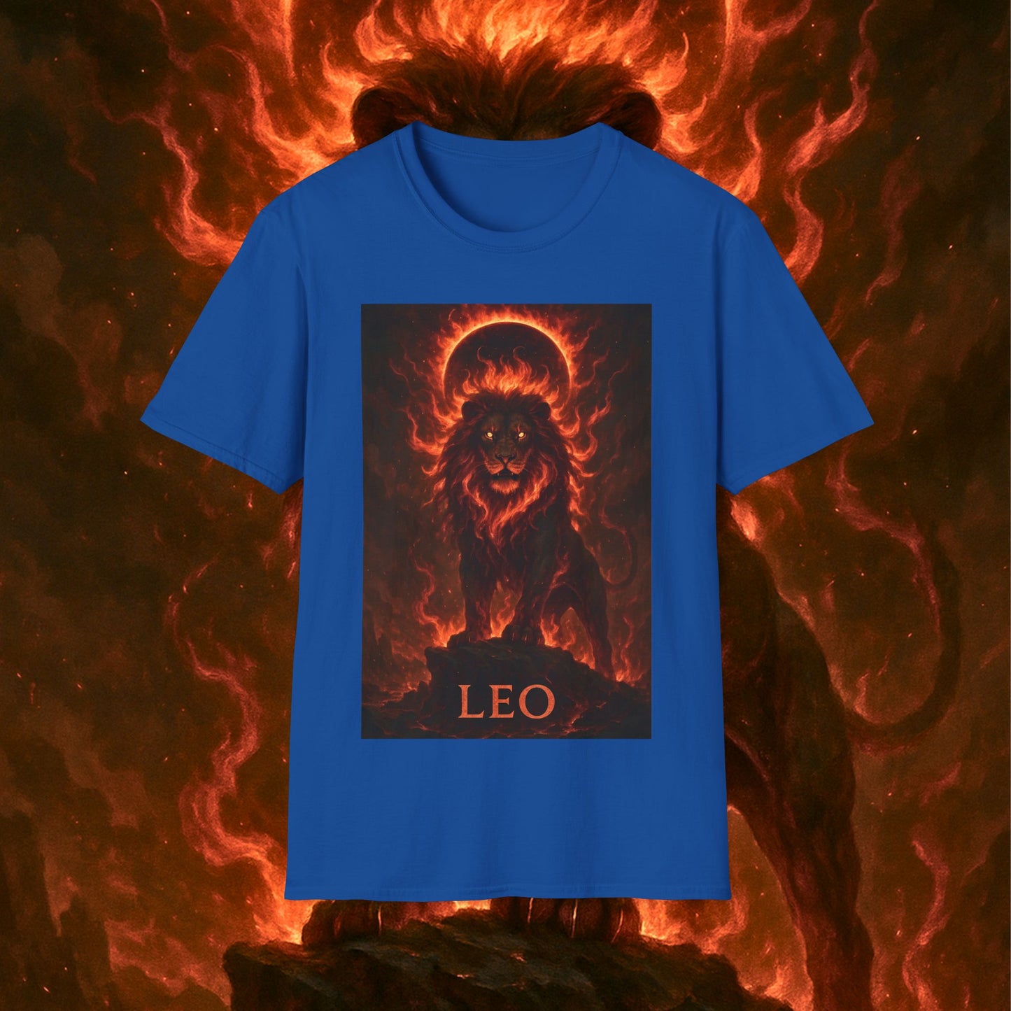 "Camiseta ♌ Leo — Soberano del fuego eterno"