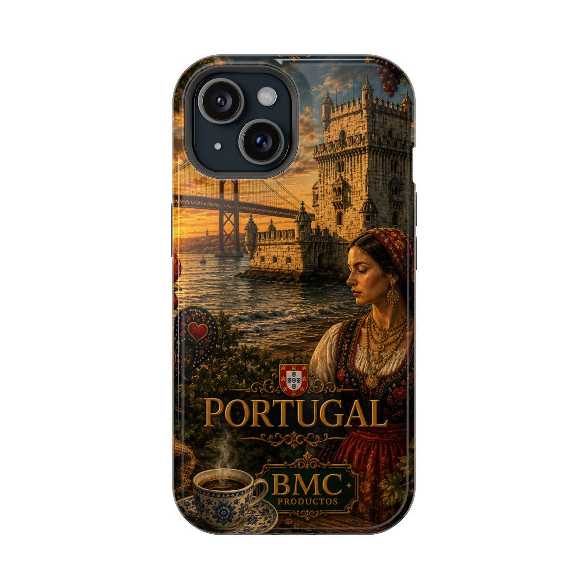 "Reinforced Magnetic Case Portugal: Atlantic Charm, Fados and Azulejos 🌊🎶🧿"