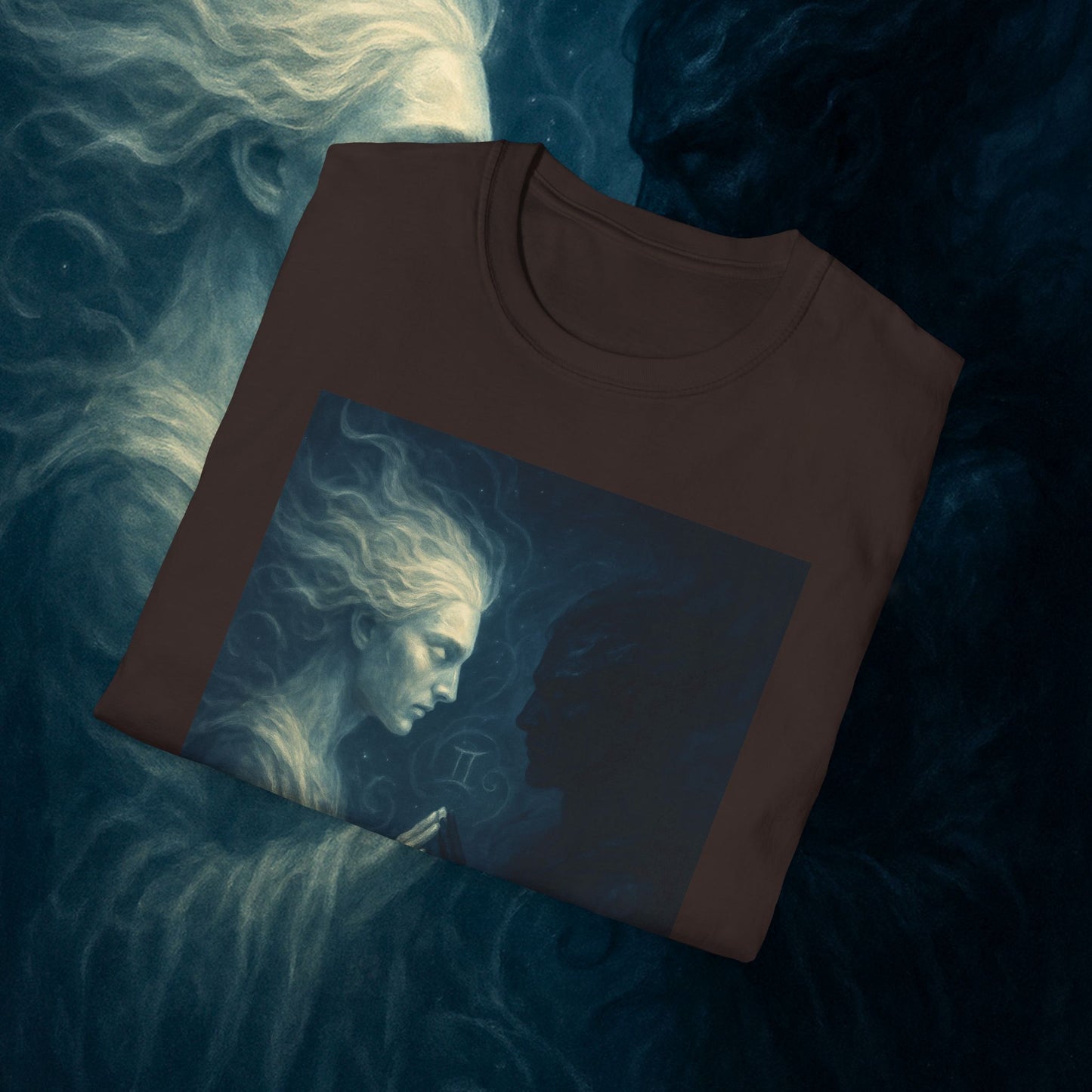 "Camiseta ♊ Géminis — Reflejo del alma dividida"