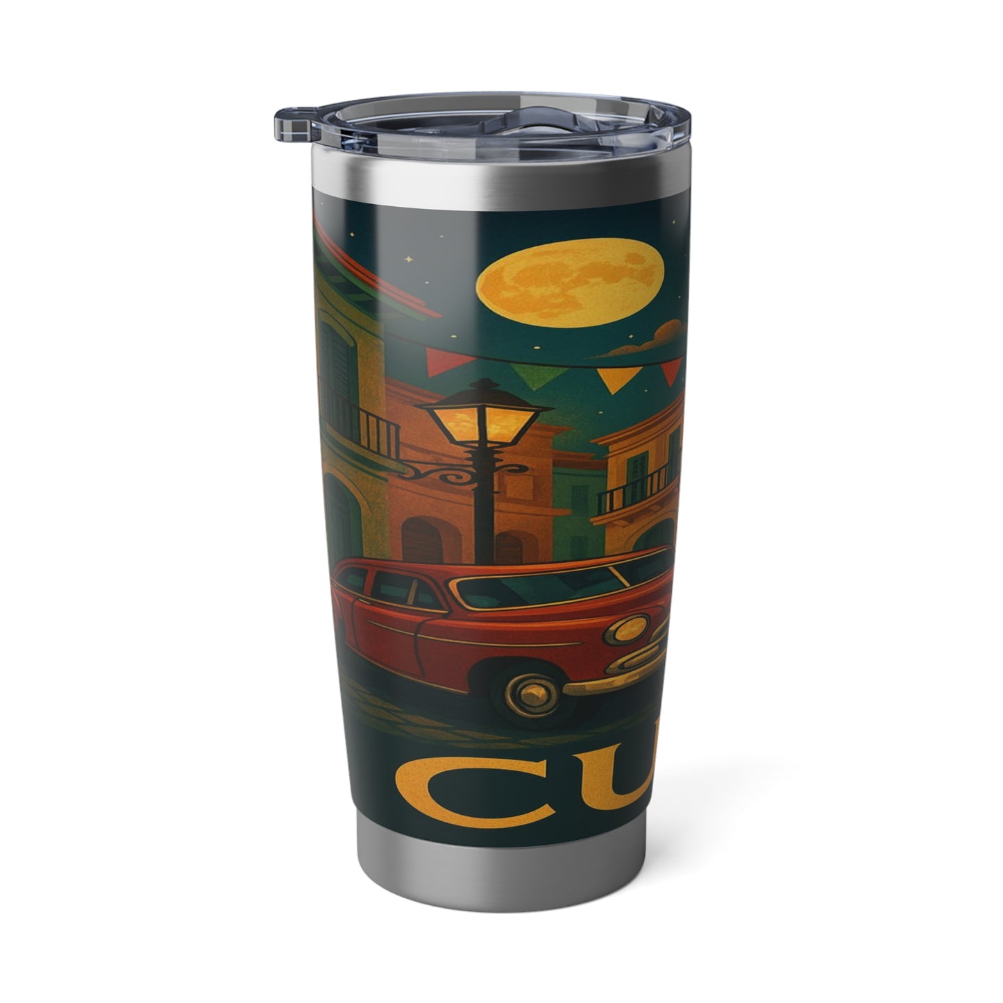 "Vagabond 20oz Thermal Tumbler Cuba: Rhythm, History and Caribbean Charm 🎺🚗🌴"
