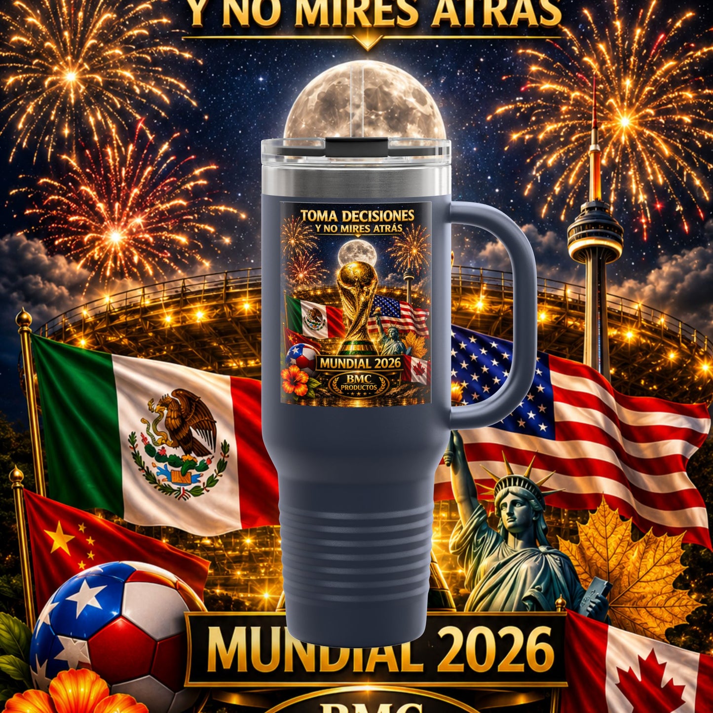 "taza de Viaje Aislada mundial 2026 noche"