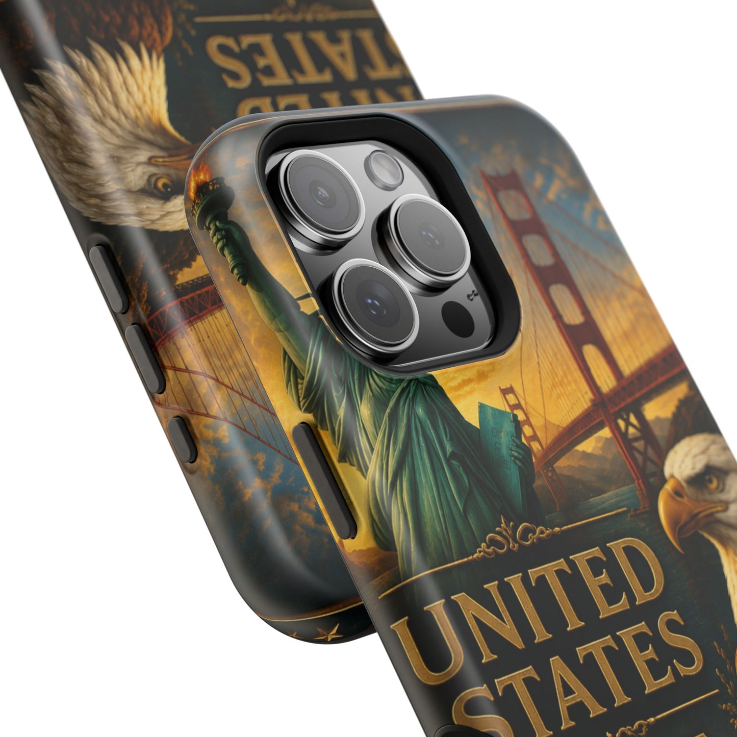 "Funda Magnética Reforzada Estados Unidos: Sueños, Libertad y Grandes Horizontes 🗽🏜️🌆"