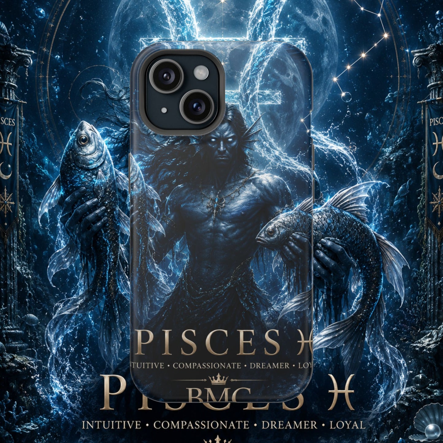"Funda Magnética Reforzada Piscis — El Guardián de las Profundidades"