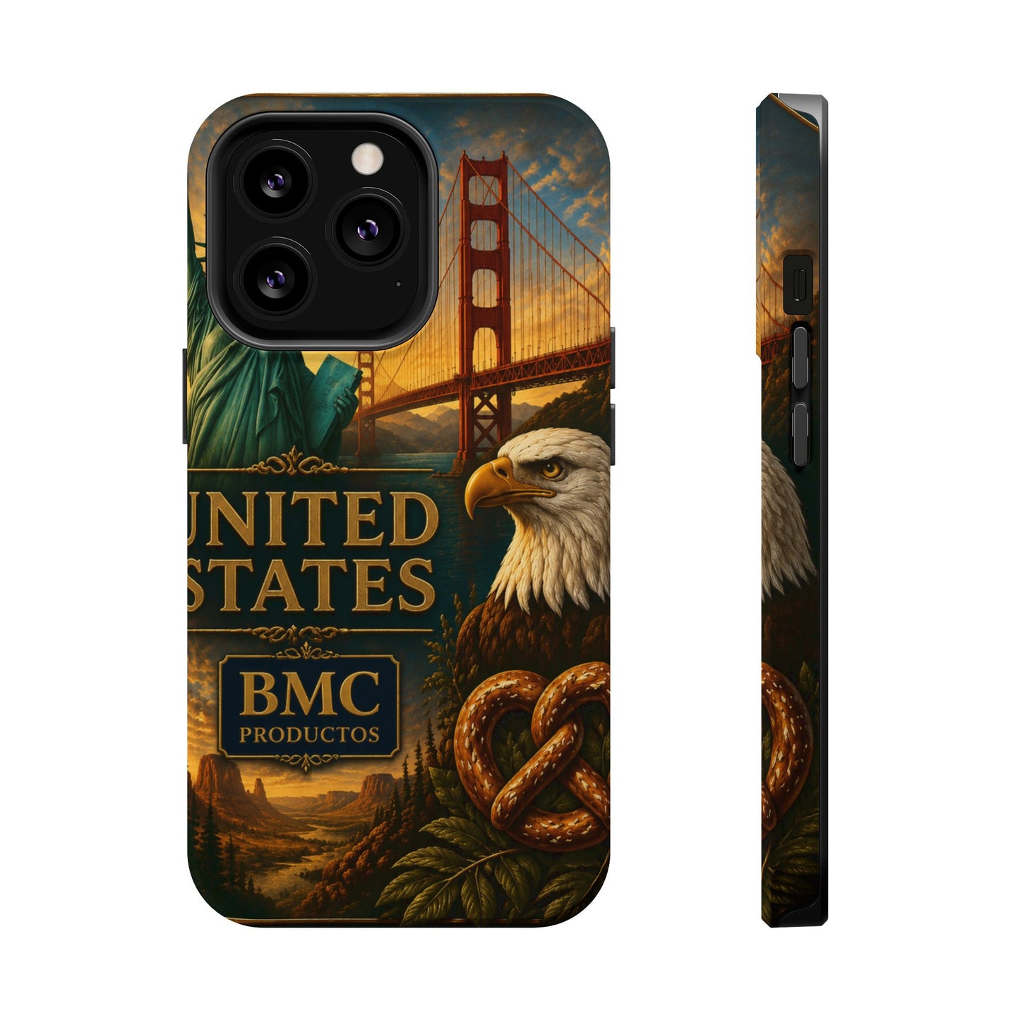"Funda Magnética Reforzada Estados Unidos: Sueños, Libertad y Grandes Horizontes 🗽🏜️🌆"