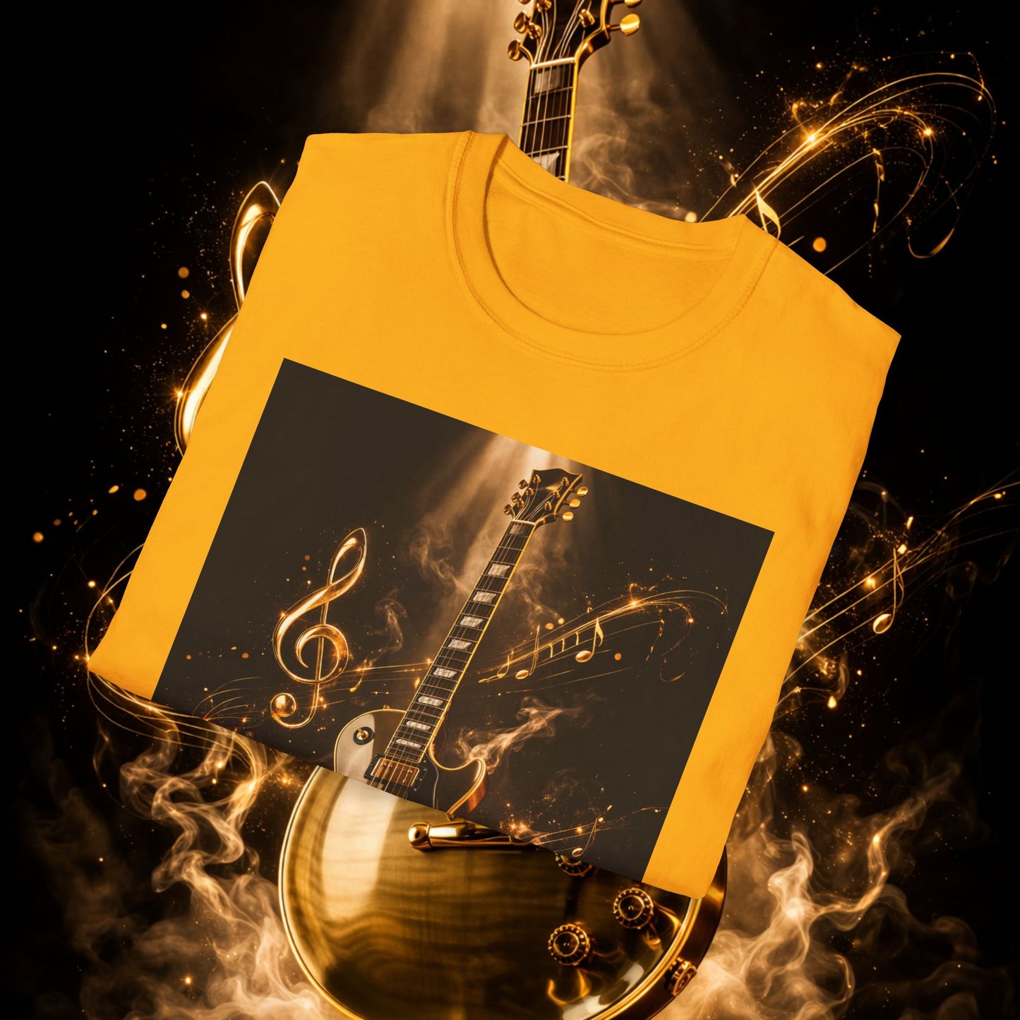 "Camiseta guitarra 🎸🔥Donde vibra una cuerda, nace una llamarada.” 🔥🎸