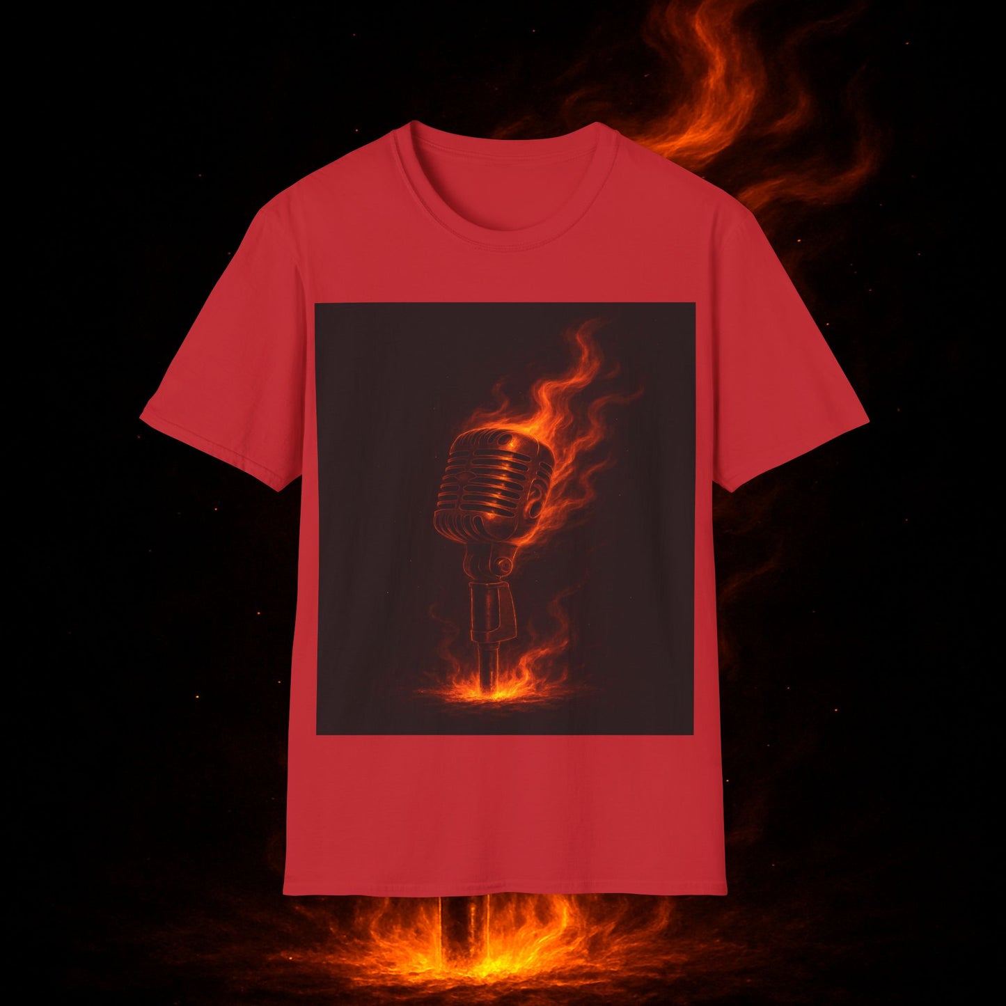 "Camiseta voz 🎤🔥Dilo con fuego. Cántalo con alma.” 🔥🎤