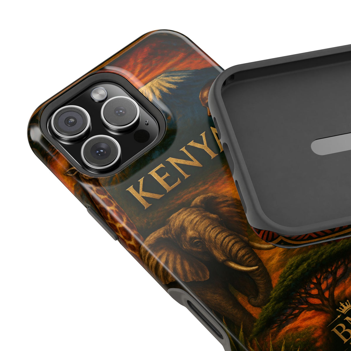 "Reinforced Magnetic Case Kenya: Wild Adventure and Land of Infinite Horizons 🦁🌄🏕️"