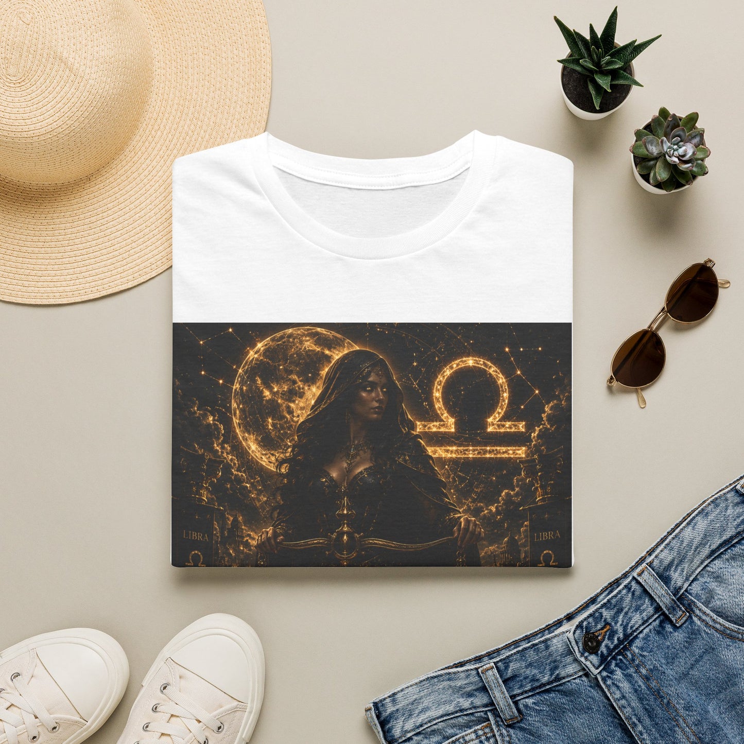 "Camiseta LIBRA – La Guardiana del Equilibrio"