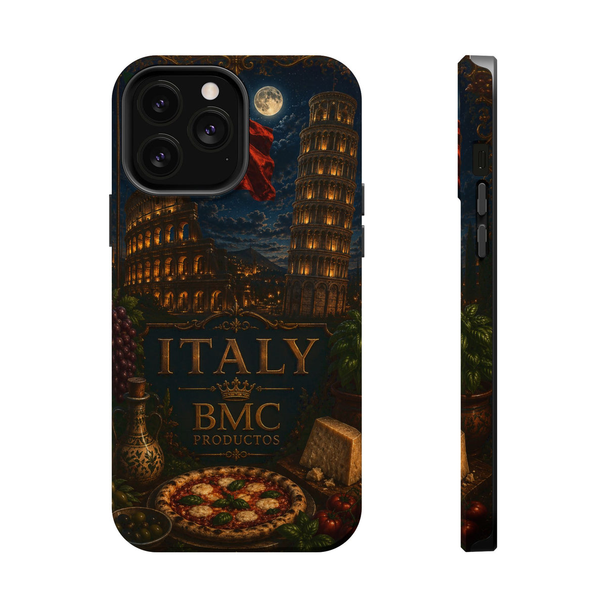 "Funda Magnética Reforzada Magnética Reforzada Italia: Arte, Pasión y Sabores Eternos 🎨🍝🏛️"
