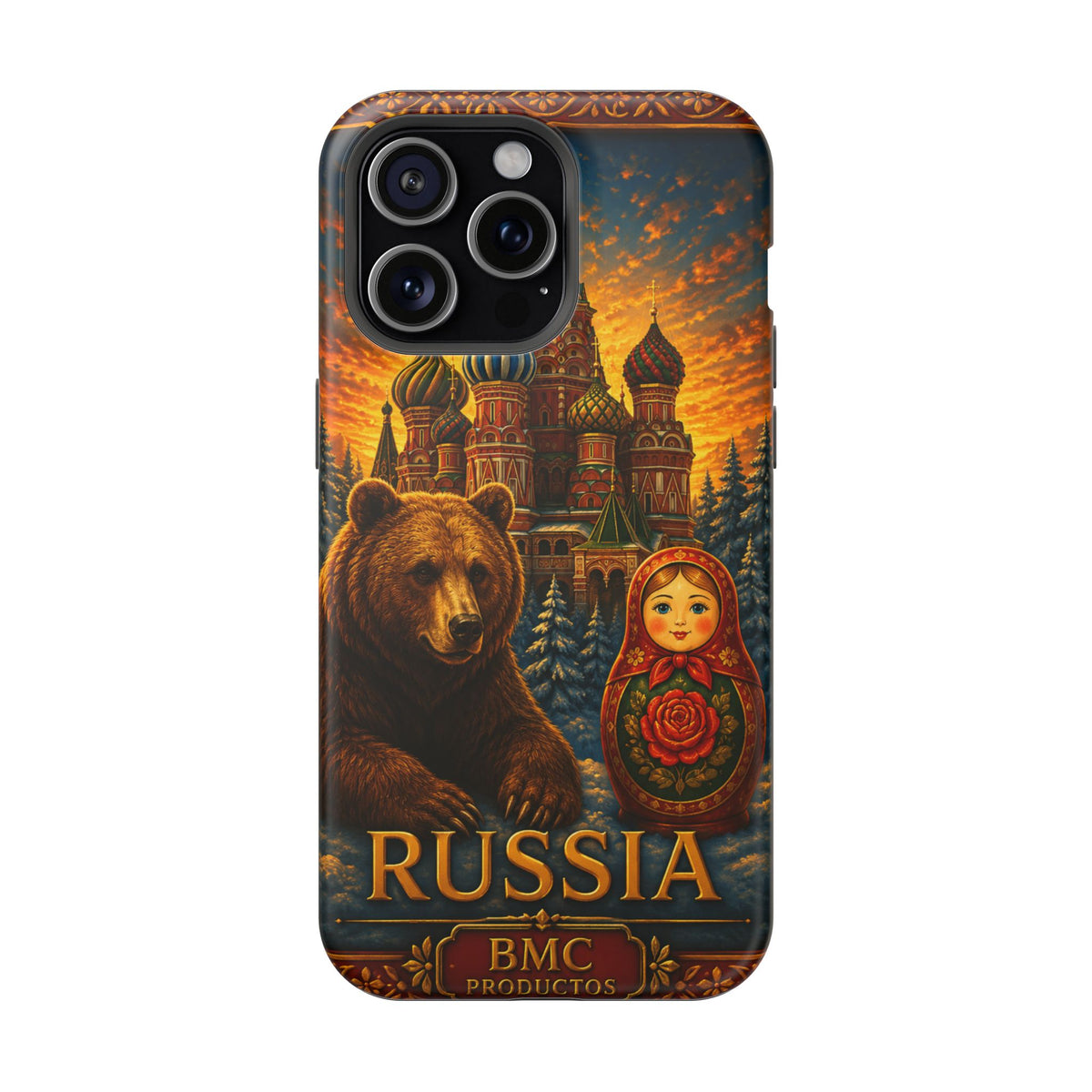 "Reinforced Magnetic Case Russia❄️ – Land of history, mystery, and grandeur"