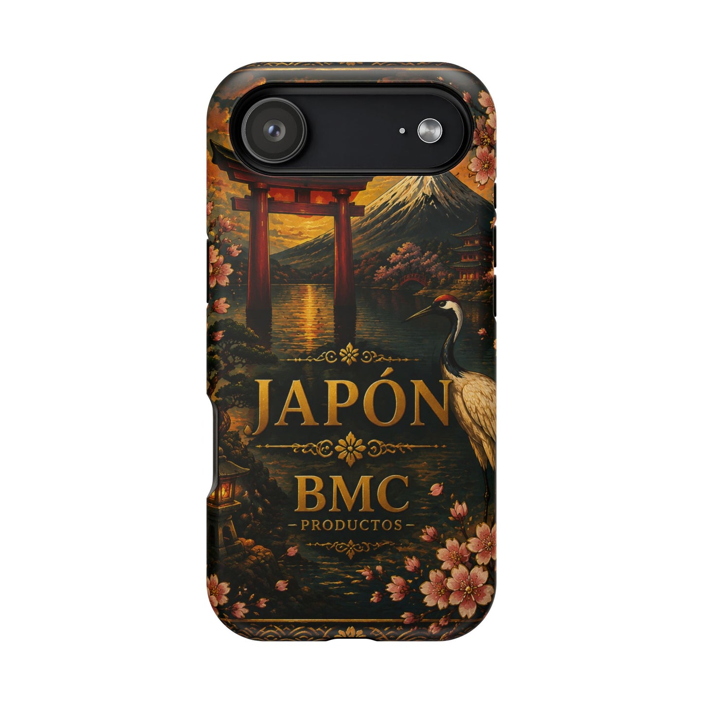 "Funda Magnética Reforzada Japón: Tradición entre Cerezos y Montañas 🌸⛩️🗻"