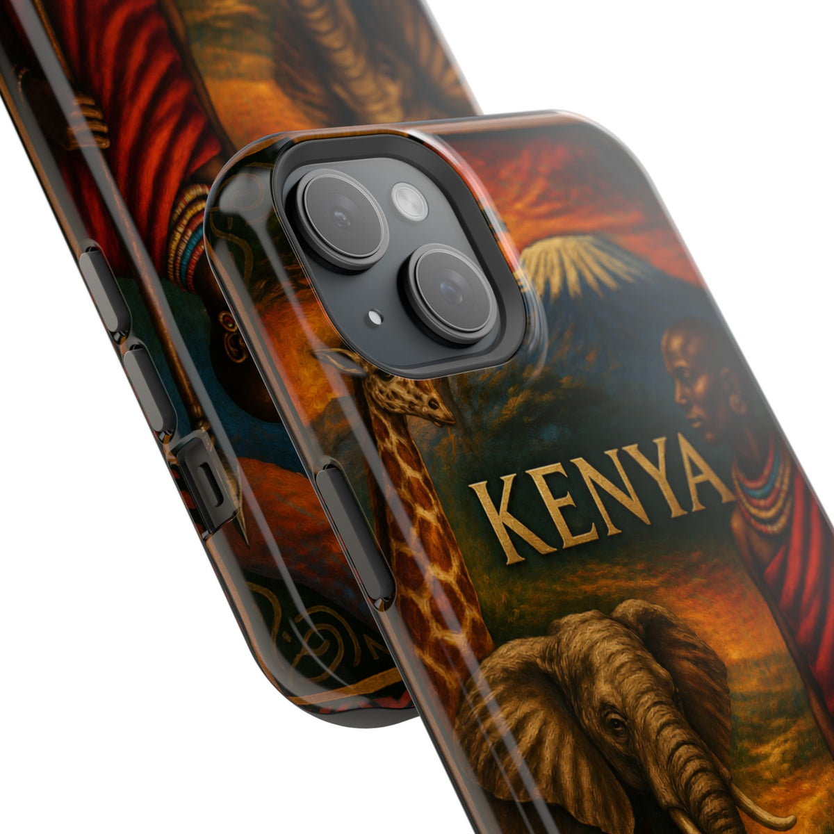 "Reinforced Magnetic Case Kenya: Wild Adventure and Land of Infinite Horizons 🦁🌄🏕️"