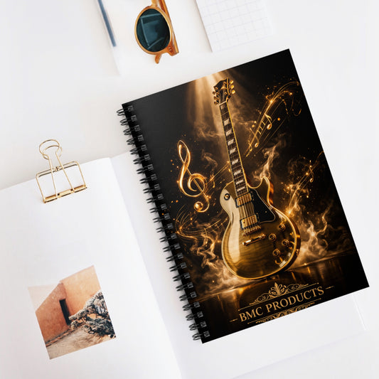 "libreta Guitarra 🎸🔥Donde vibra una cuerda, nace una llamarada.” 🔥🎸