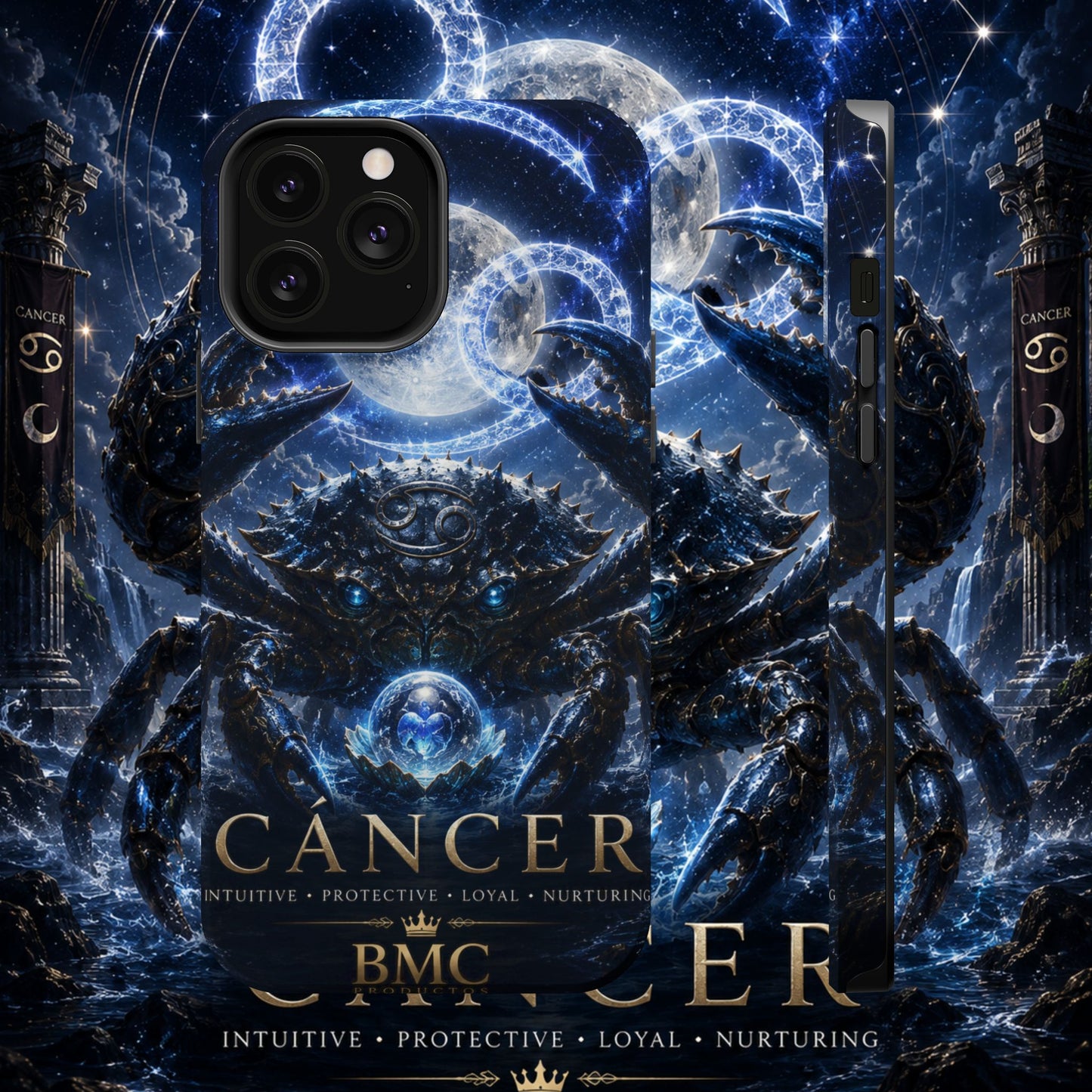 "Funda Magnética Reforzada ♋ Cáncer — Guardián de las profundidades""