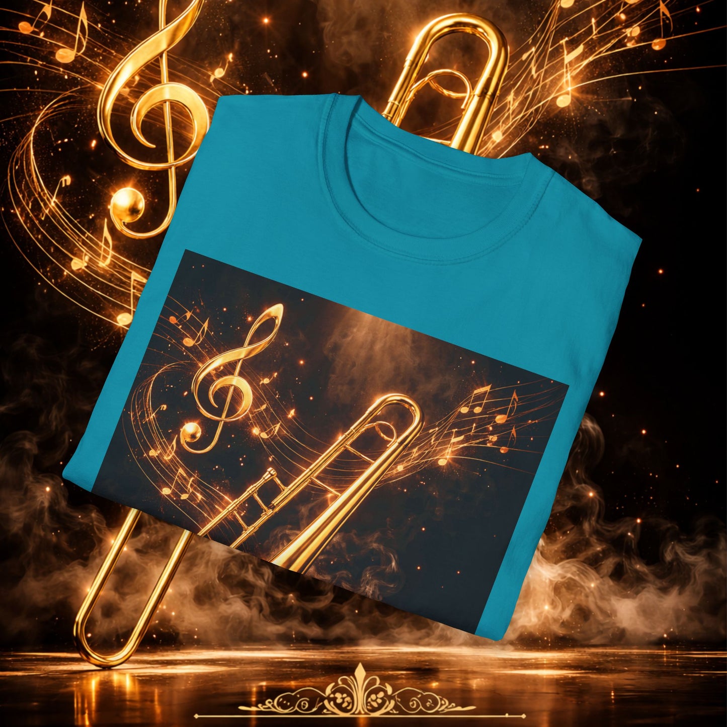 "Camiseta Trombón 🎷🔥No todos los fuegos hacen ruido… algunos tocan el alma.” 🔥🎷