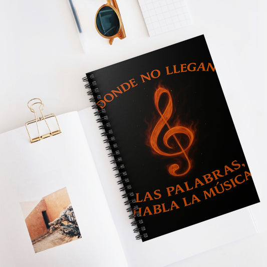 "libreta clave de sol 🎼🔥 Donde nace una nota… nace una llama.” 🔥🎼