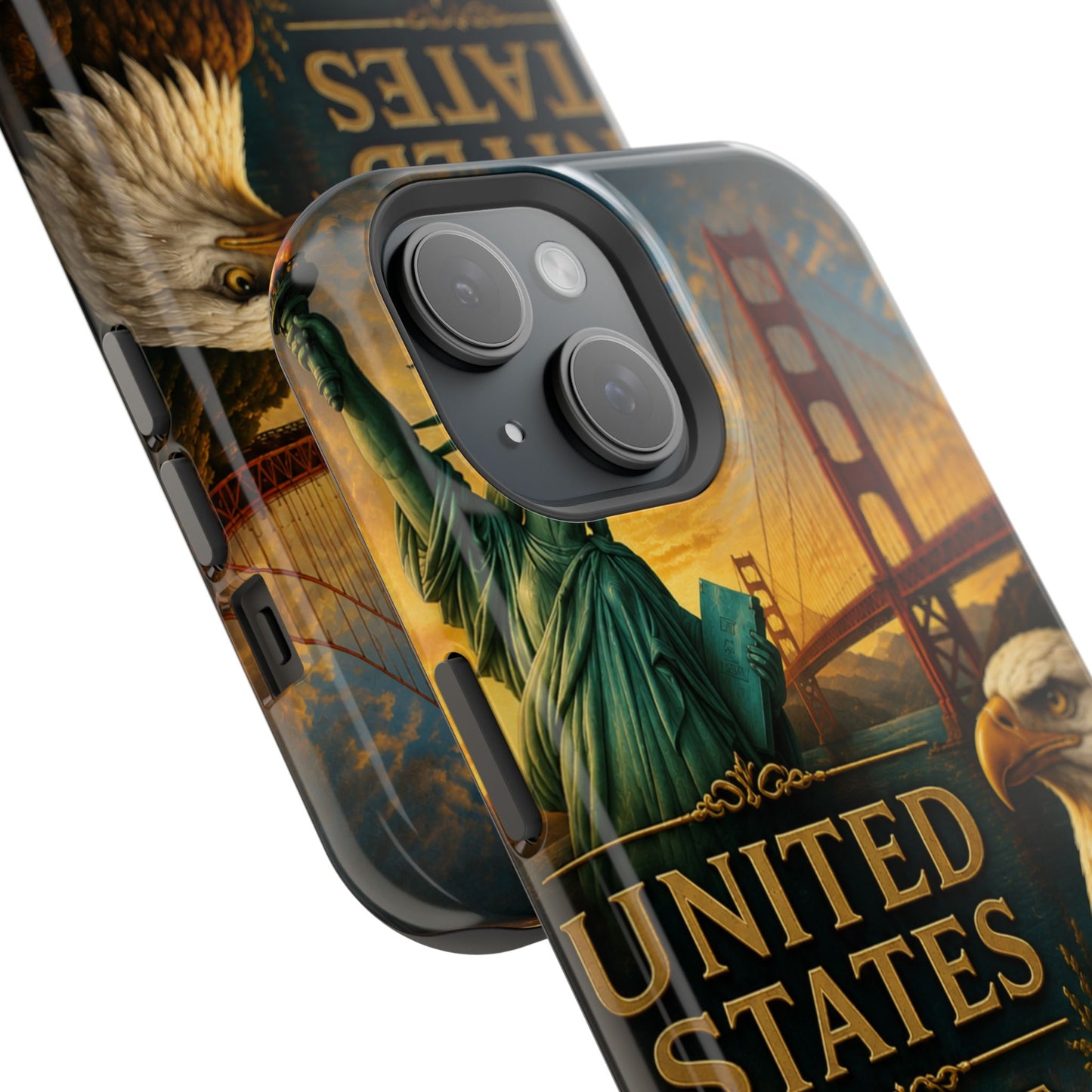 "Funda Magnética Reforzada Estados Unidos: Sueños, Libertad y Grandes Horizontes 🗽🏜️🌆"