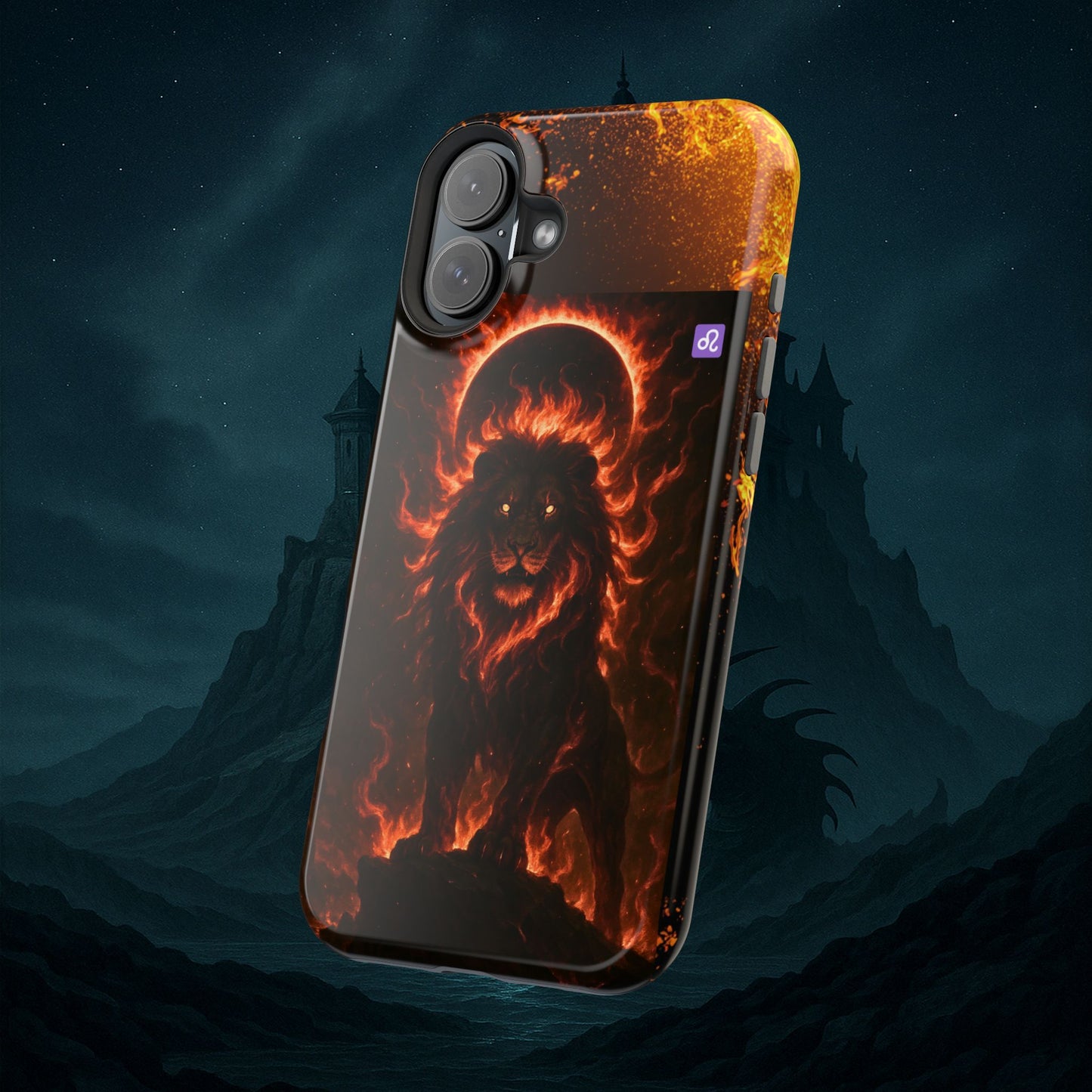 "Funda Magnética Reforzada ♌ Leo — Soberano del fuego eterno"