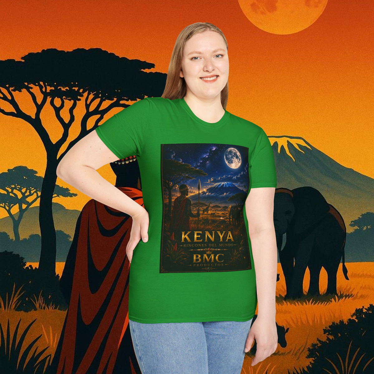 "Camiseta Kenia: Aventura Salvaje y Tierra de Horizontes Infinitos 🦁🌄🏕️"