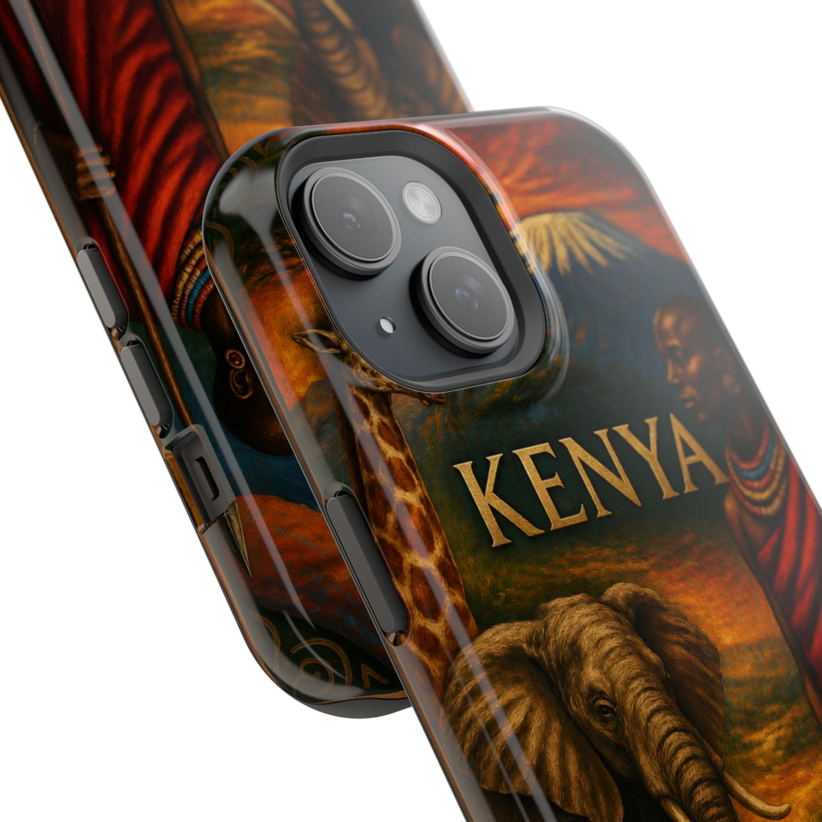 "Reinforced Magnetic Case Kenya: Wild Adventure and Land of Infinite Horizons 🦁🌄🏕️"