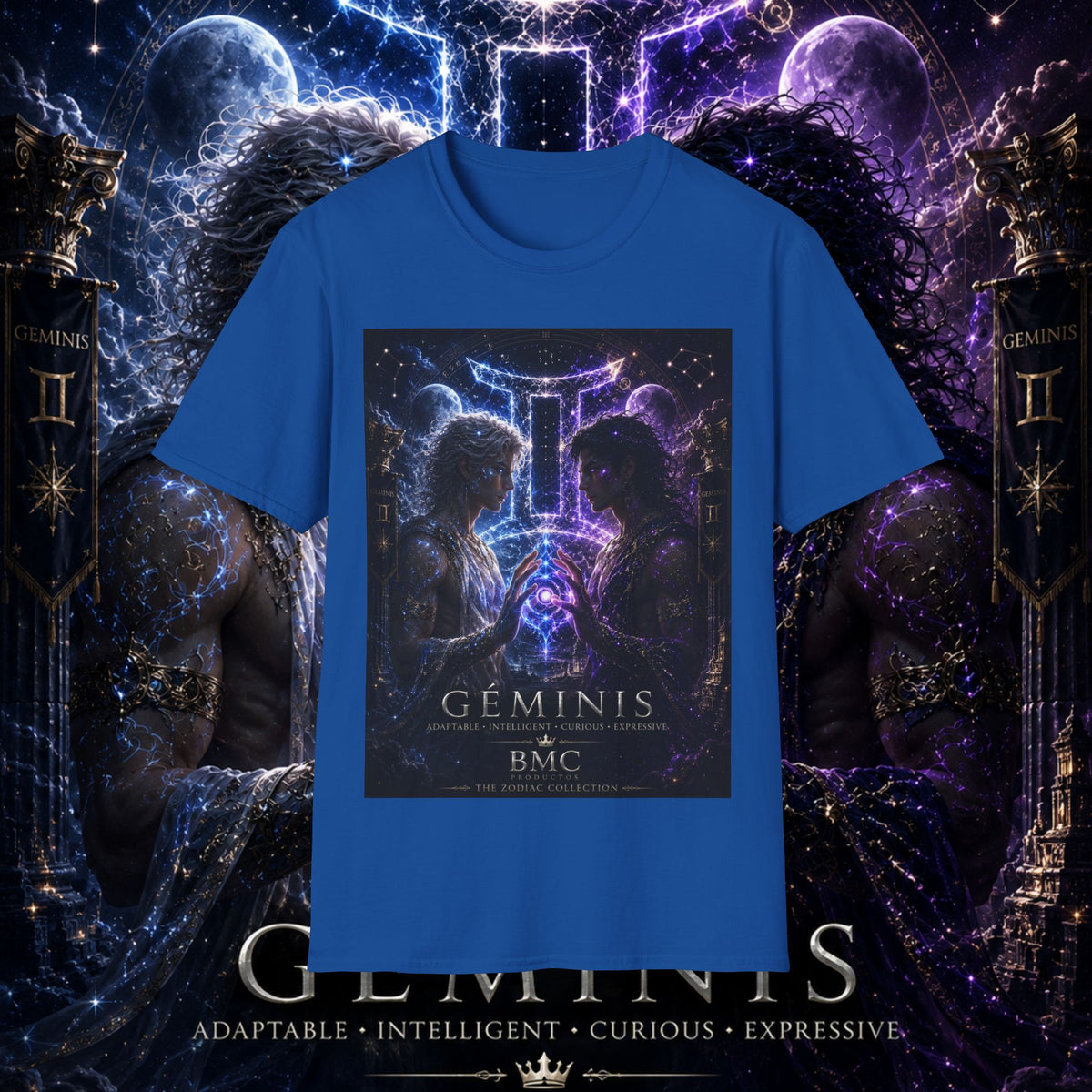 "Camiseta ♊ Géminis — Reflejo del alma dividida"
