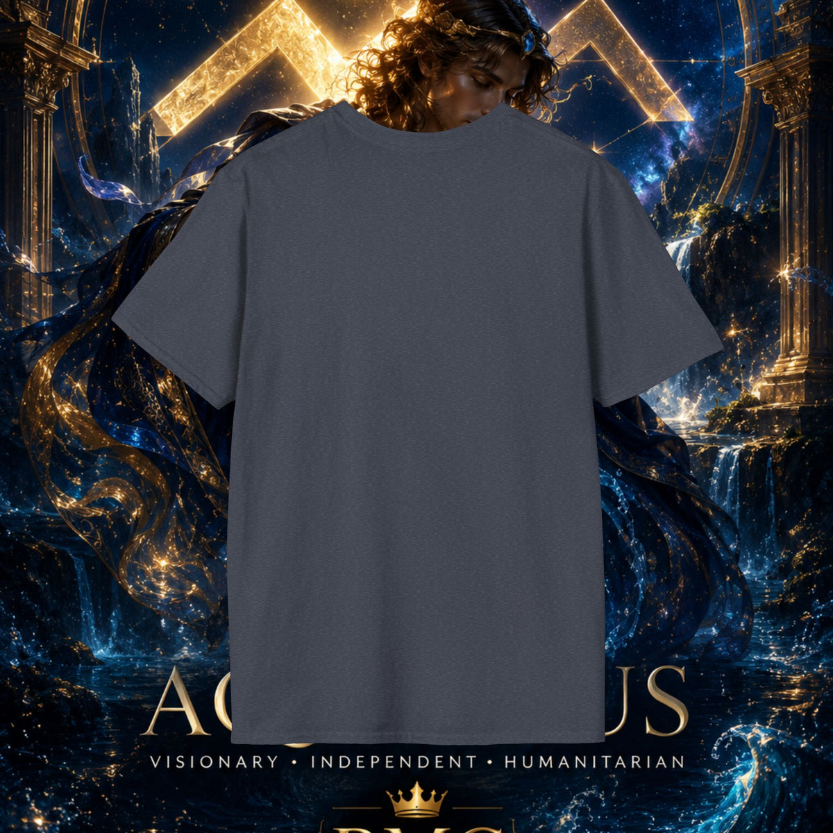 "Camiseta ♒ ACUARIO – El Visionario del Cielo y el Agua"