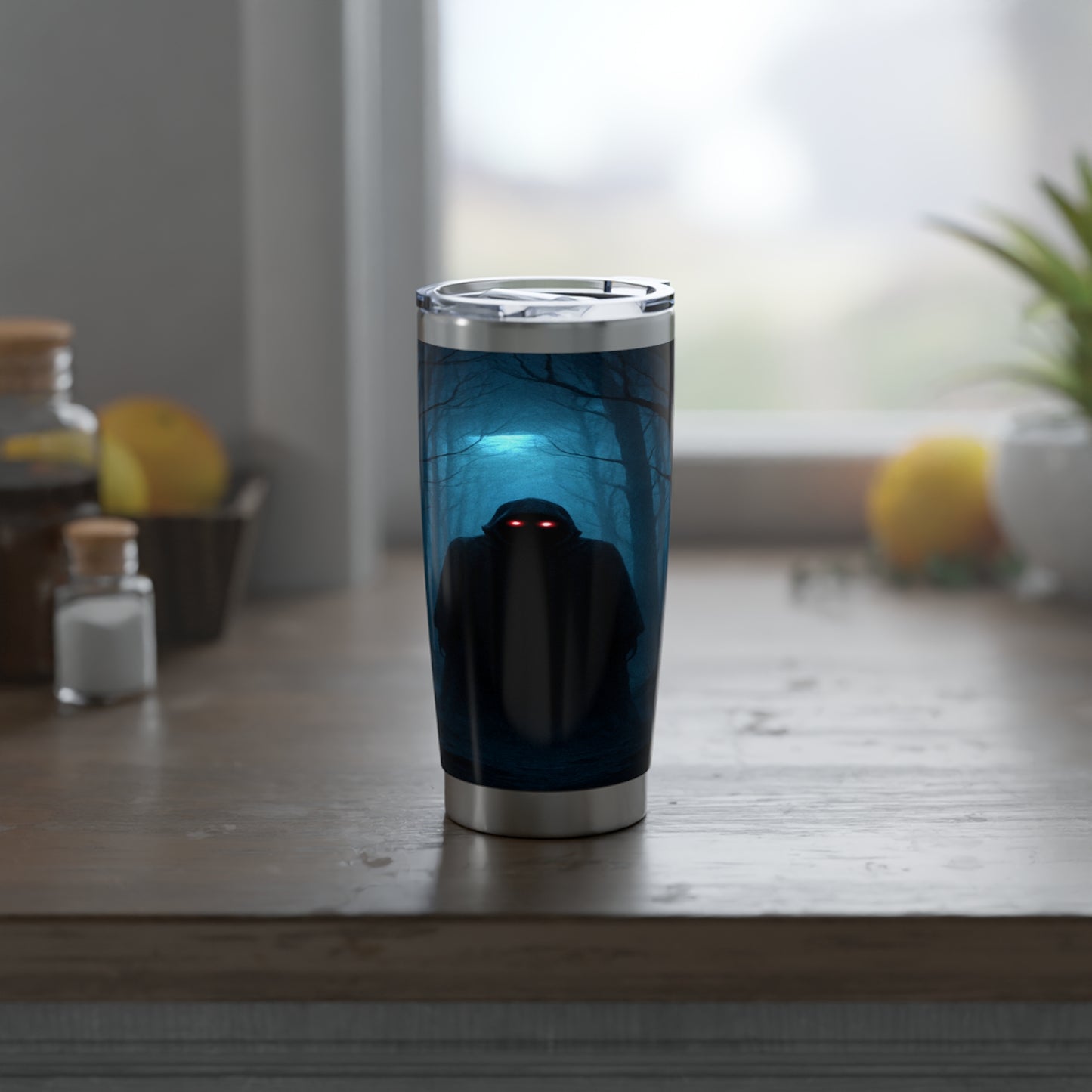 "Vaso Térmico Vagabond 20oz🖤 El Vigía del Bosque Oscuro"